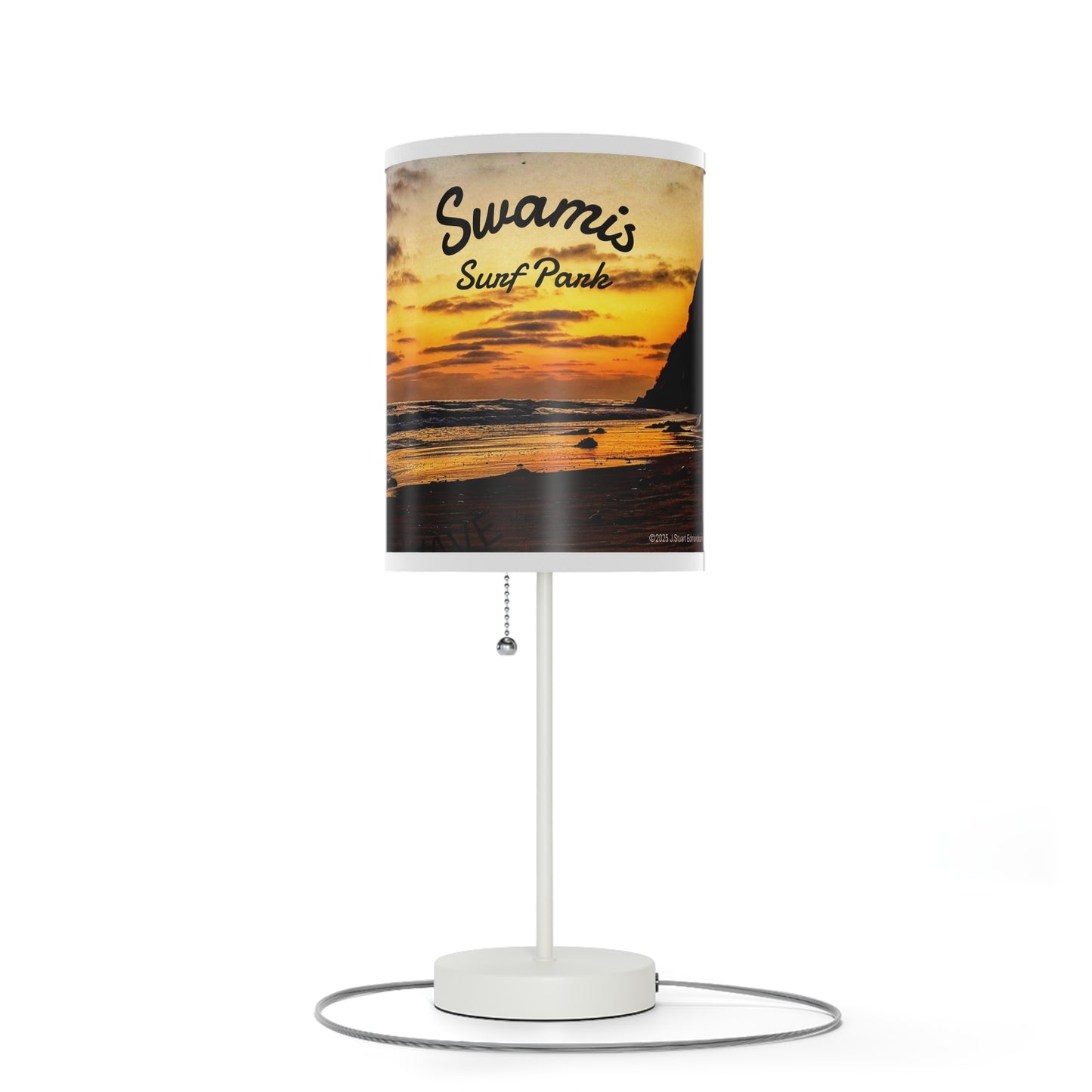 Swamis Vibe Sunset Beach Table Lamp, Nightstand Decor, Beach Lover Gift, Coastal Home Accent, Warm Glow for Relaxation