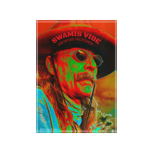 Vibrant Photo Block Art, Swami Vibe Home Decor, Gift for Friends, Wall Art, Colorful Photography Display