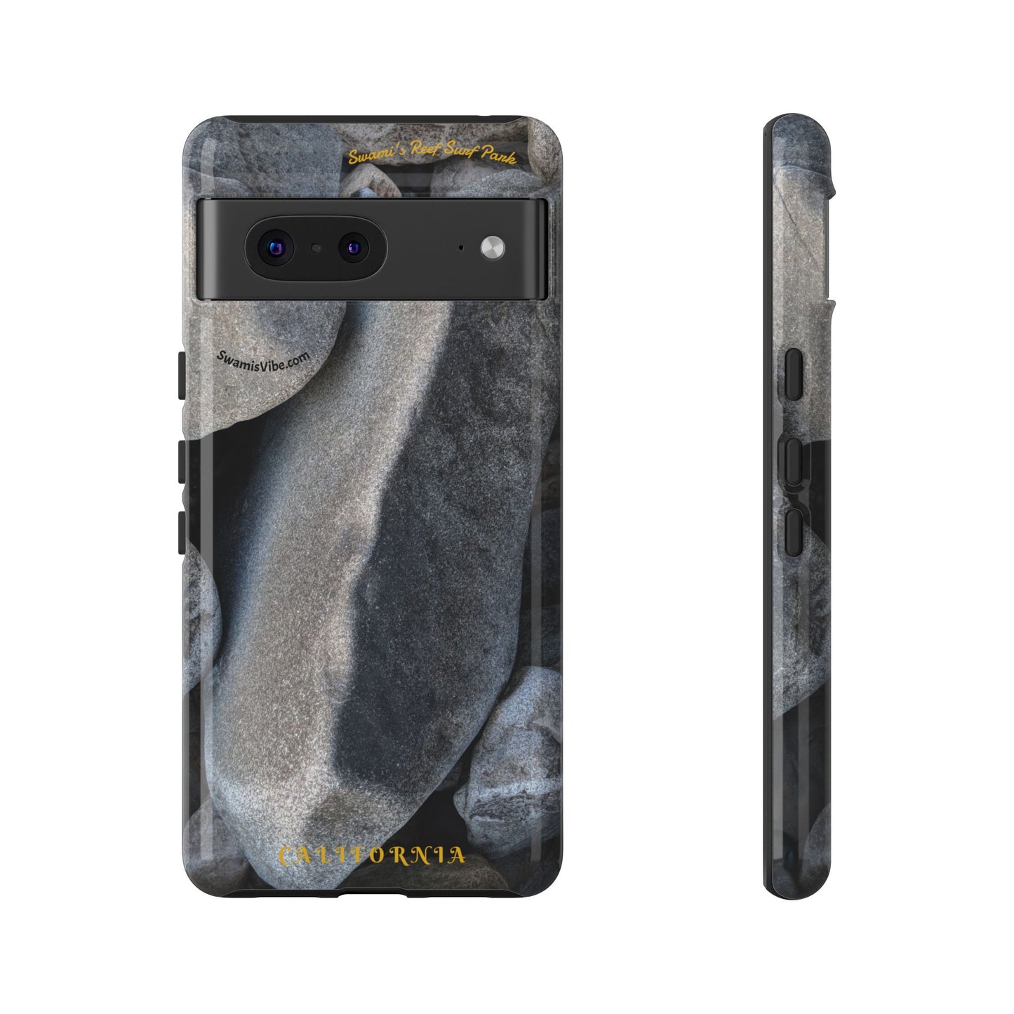 Swamis Vibe Encinitas California JSE Phone Case Designs #3. Swamis Beach Melted Rocks Durable Phone Case with Rock Design, Tough Cases for Outdoorsy Souls, Unique Gift for Nature Lovers, Perfect for Hiking and Adventure