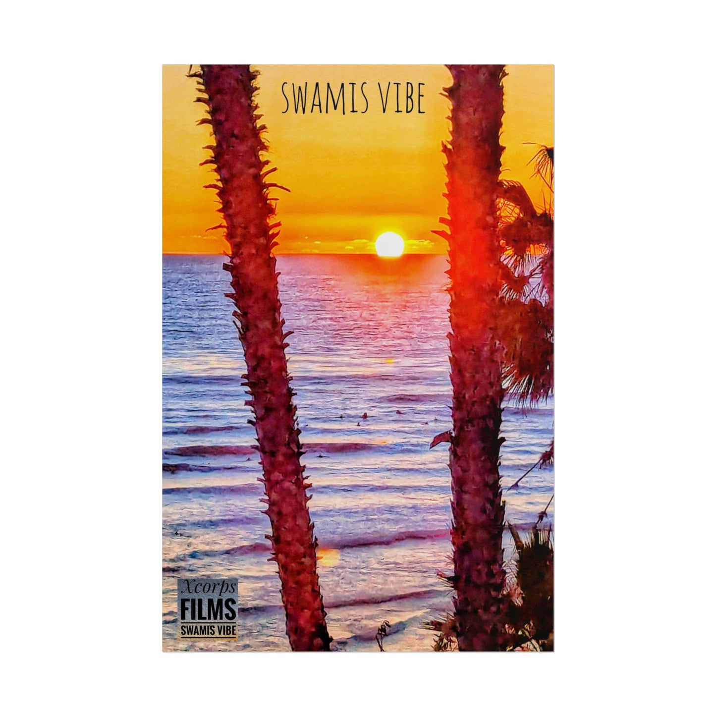 Swamis Sunset Poster – Swamis Vibe Film Sunset Wall Art 20x30 Poster