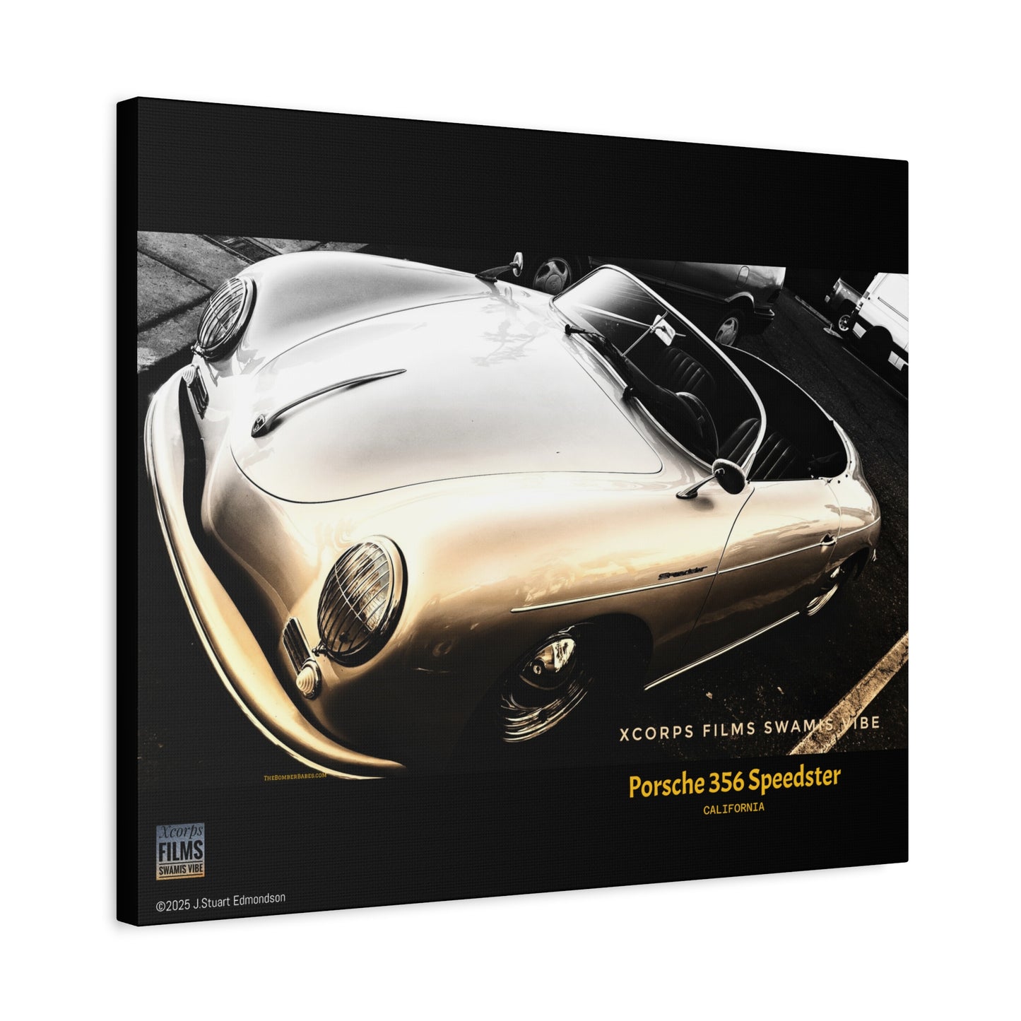 Swamis Vibe Encinitas California JSE Photograph #1146 Porsche 356 Speedster Swamis Surf Park Encinitas California