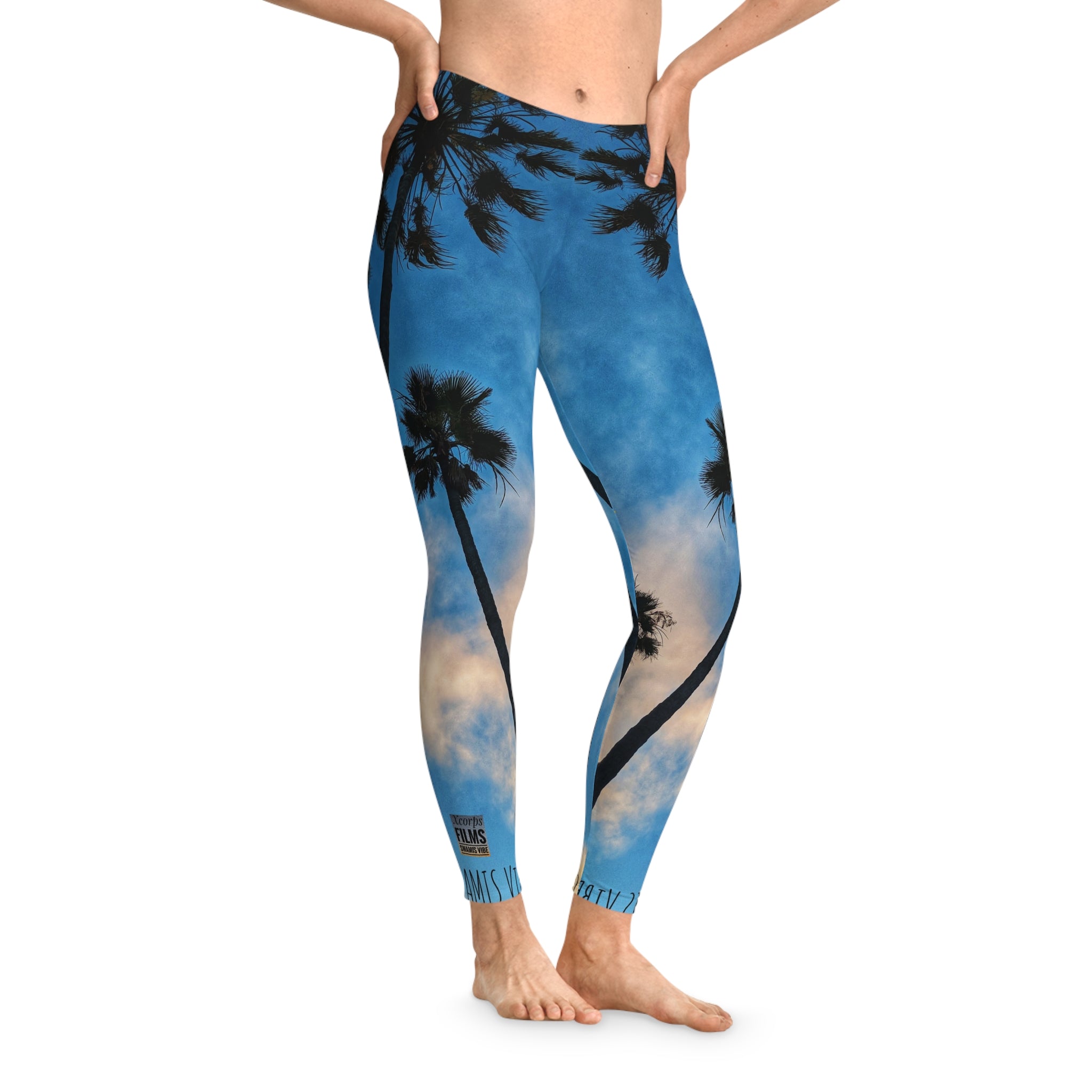 Swamis Vibe Encinitas California JSE Designs Palm Tree Leggings #3. Tr