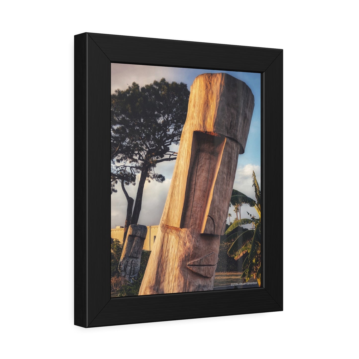 Swamis Vibe Surf and Sunsets Swamis Surf Park Tiki Heads Artistic Framed Posters Home Decor for Nature Lovers, Wall Art