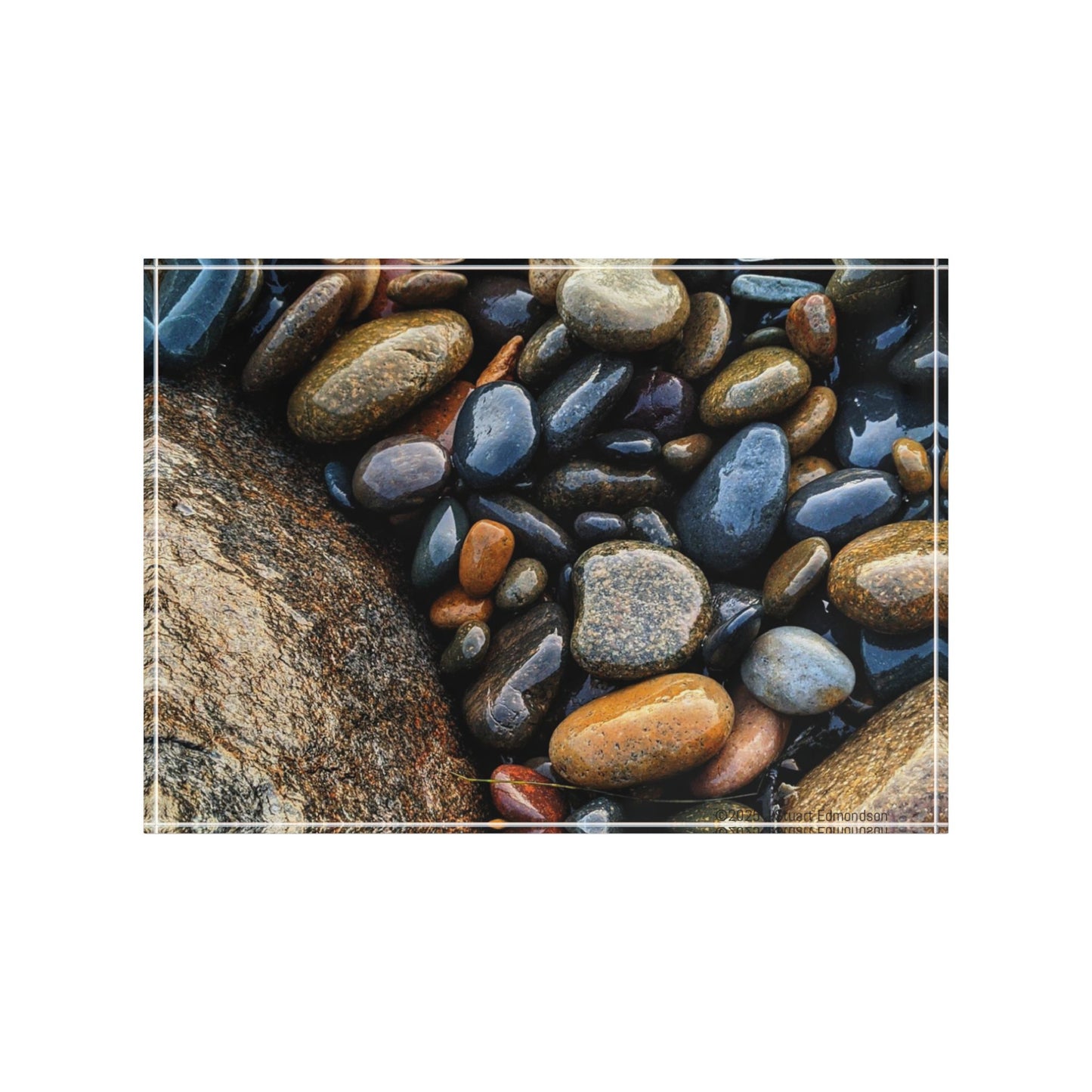 Swamis Vibe Surf and Sunsets Beach Rocks Mix #1. Nature-Inspired Photo Block, Artwork Display, Home Decor, Gift for Nature Lovers