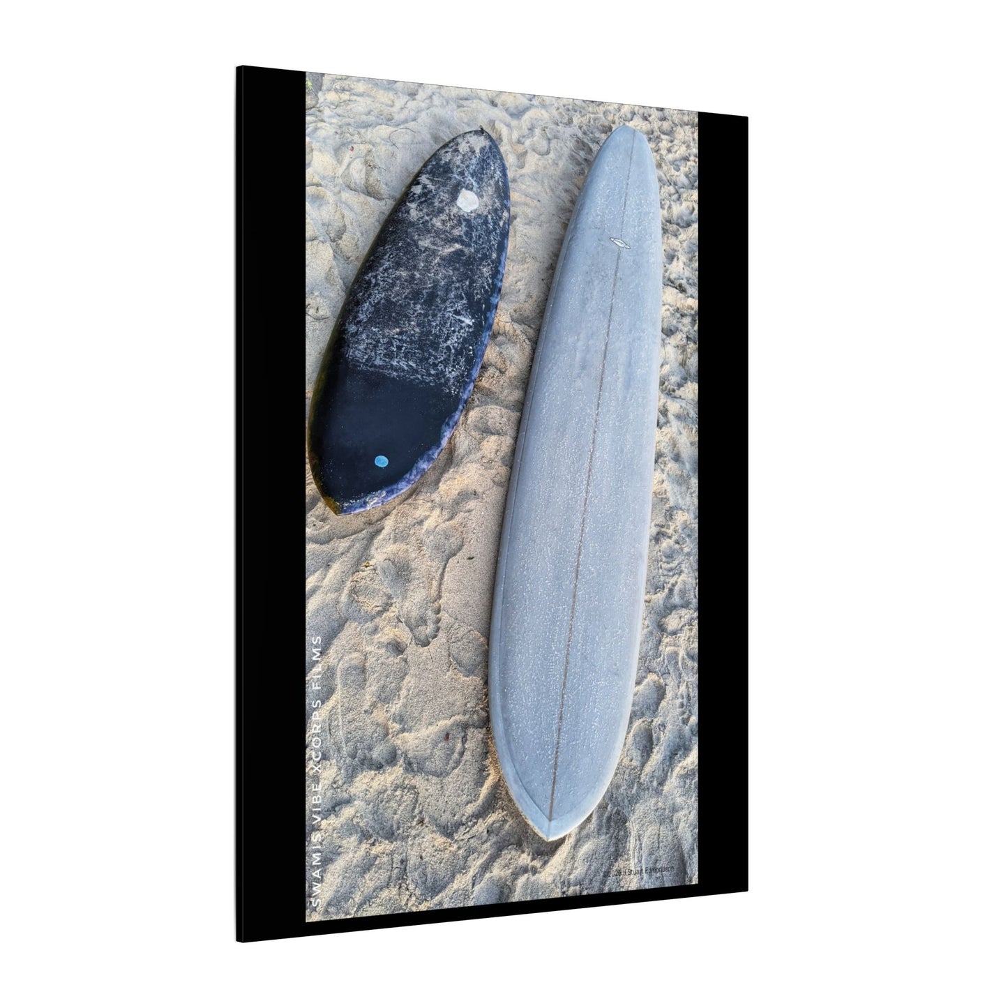 Swamis Vibe Encinitas California JSE Photograph #312 Swamis Surfboards by Ed Burke Surfboard Canvas Art Print, Coastal Home Decor, Beach Wall Art, Surfing Gift, Ocean Vibes, Nautical Wall Hanging