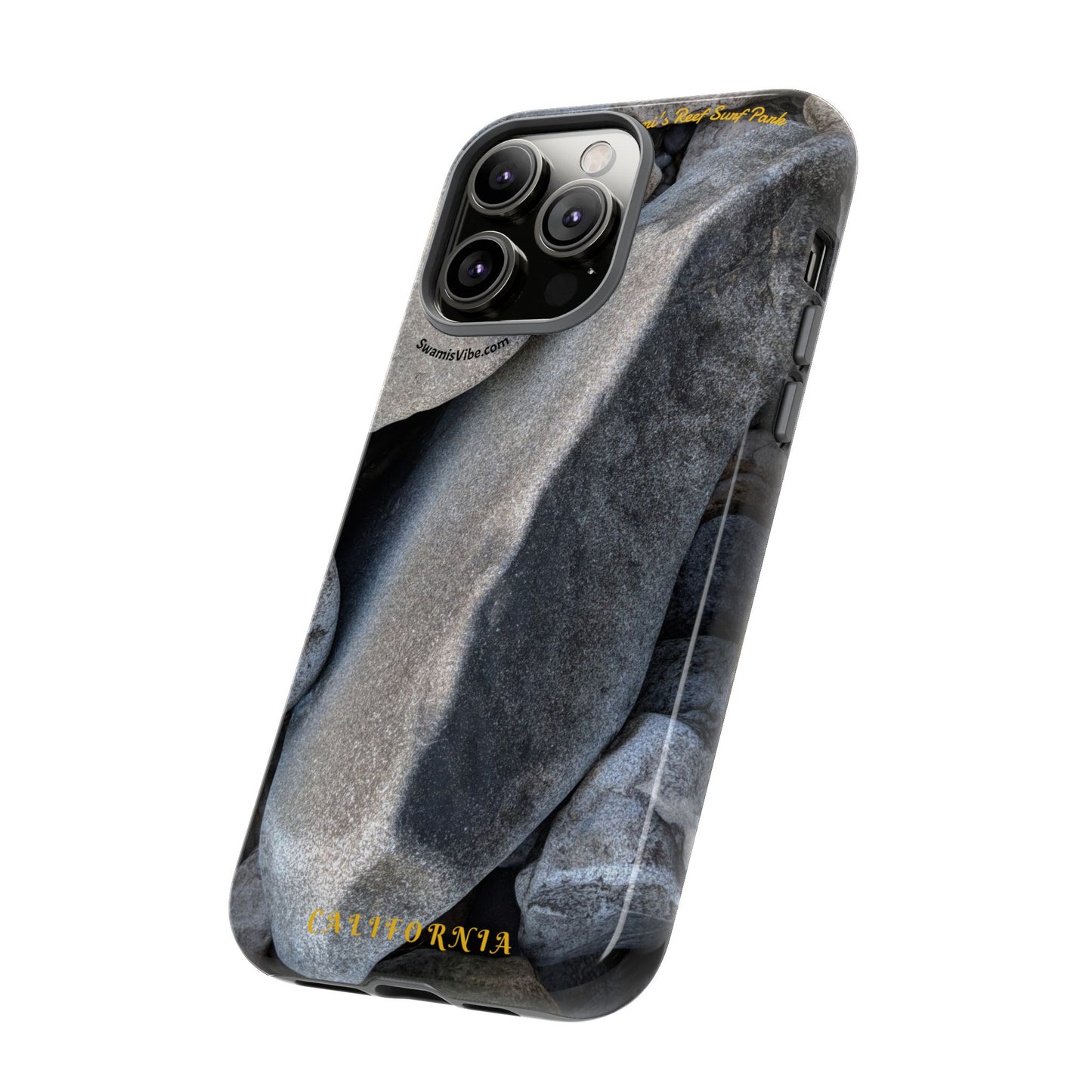 Swamis Vibe Encinitas California JSE Phone Case Designs #3. Swamis Beach Melted Rocks Durable Phone Case with Rock Design, Tough Cases for Outdoorsy Souls, Unique Gift for Nature Lovers, Perfect for Hiking and Adventure