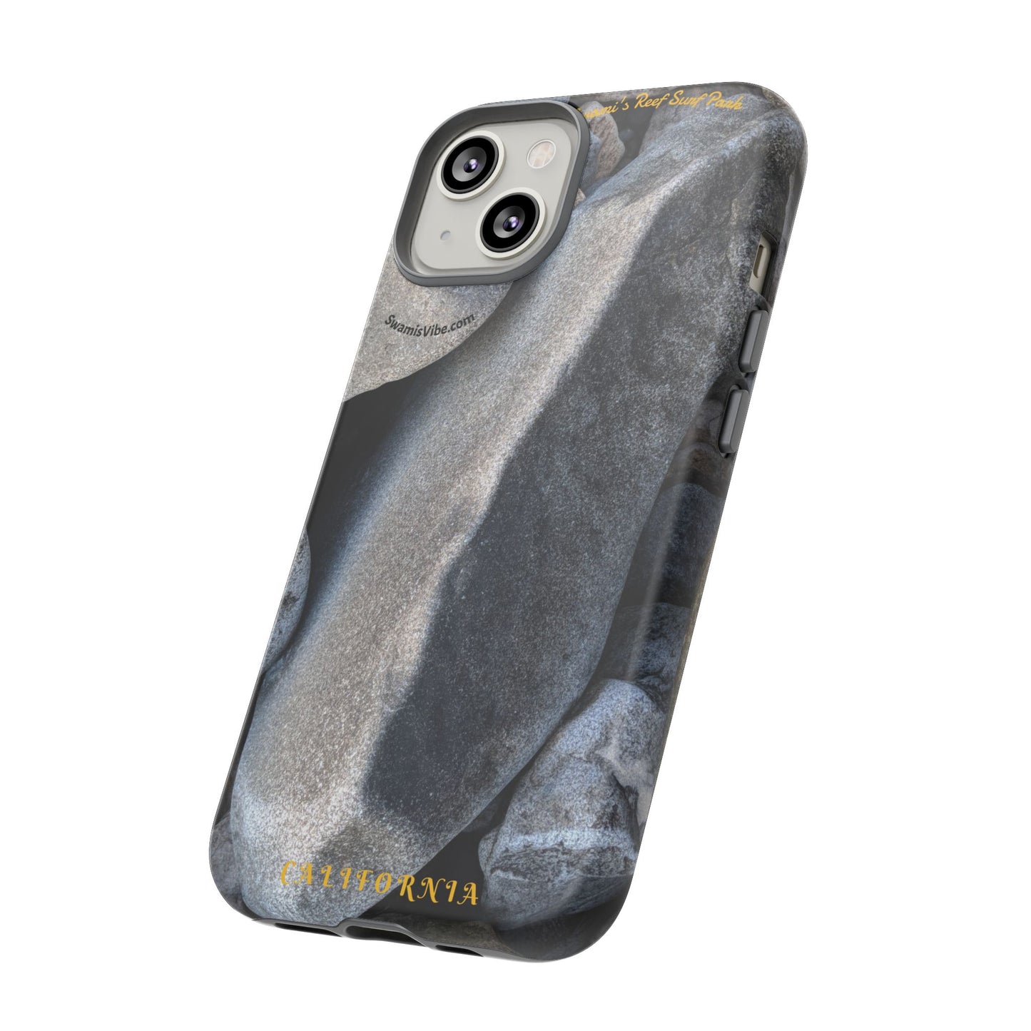 Swamis Vibe Encinitas California JSE Phone Case Designs #3. Swamis Beach Melted Rocks Durable Phone Case with Rock Design, Tough Cases for Outdoorsy Souls, Unique Gift for Nature Lovers, Perfect for Hiking and Adventure
