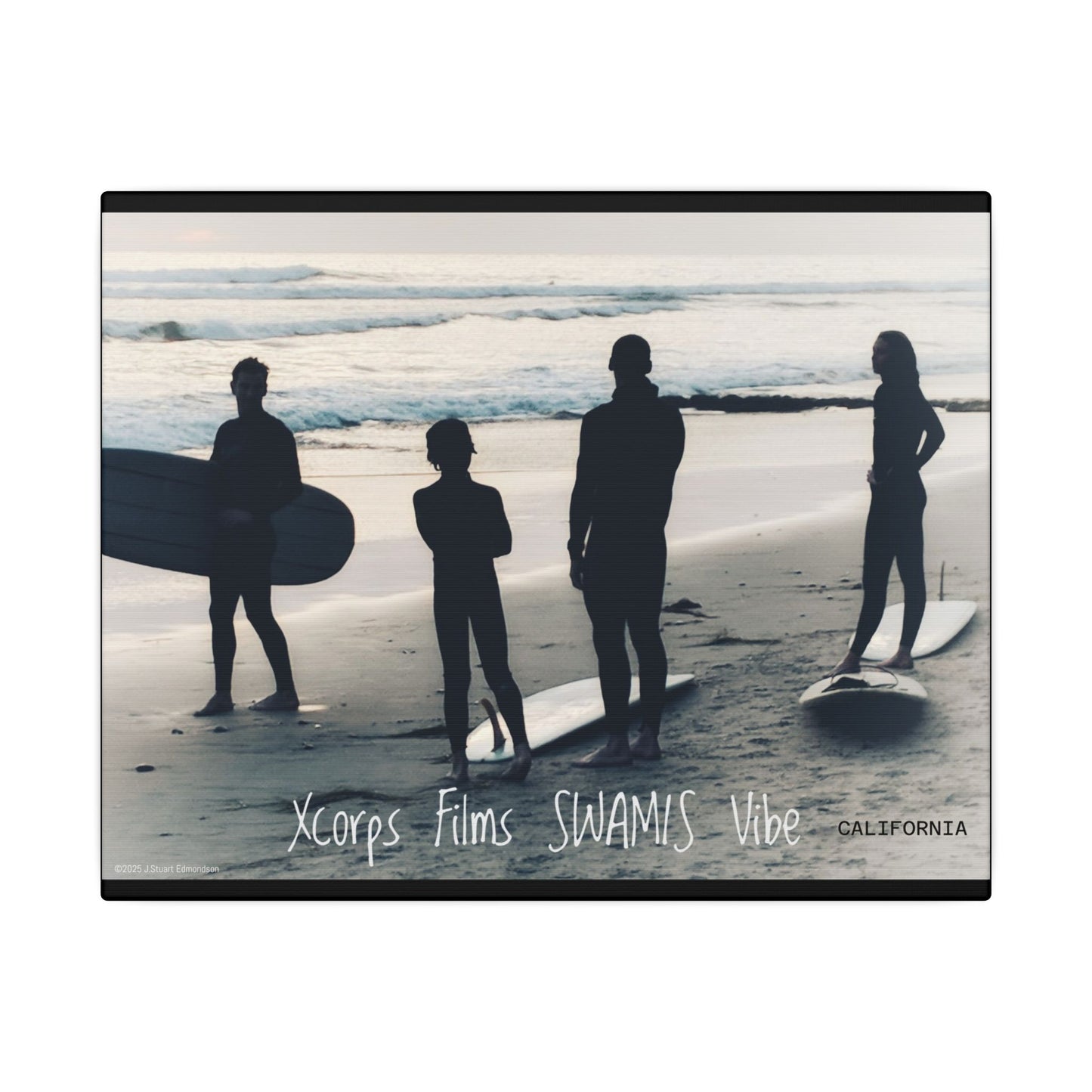 Swamis Vibe Encinitas California JSE Photograph #1213 Swamis Reef Surfers Wall Art, Coastal Decor, Matte Canvas Print, Beach Vibe Art, Home Decor for Surfers, Ocean Lover Gift