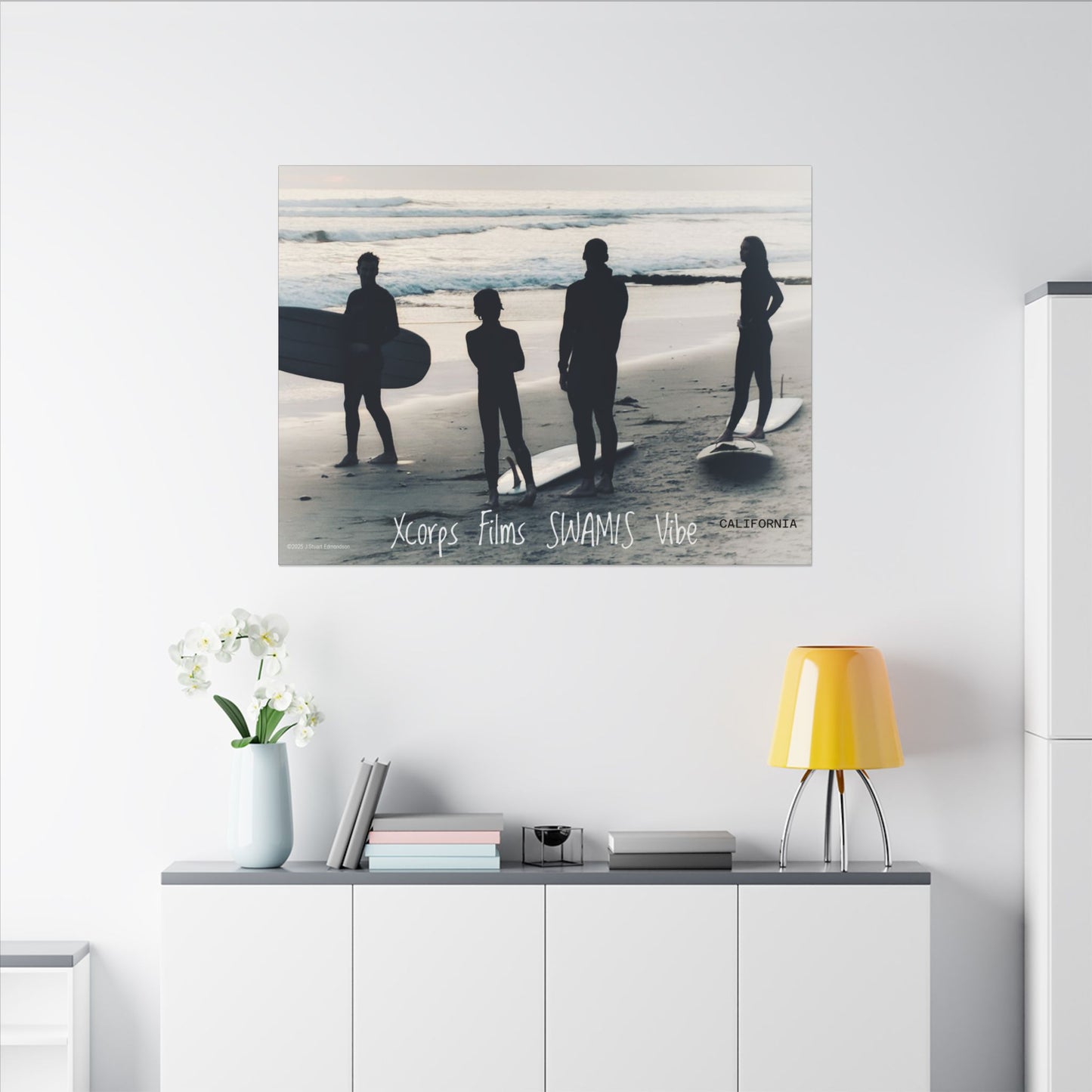 Swamis Vibe Encinitas California JSE Photograph #1213 Swamis Reef Surfers Wall Art, Coastal Decor, Matte Canvas Print, Beach Vibe Art, Home Decor for Surfers, Ocean Lover Gift