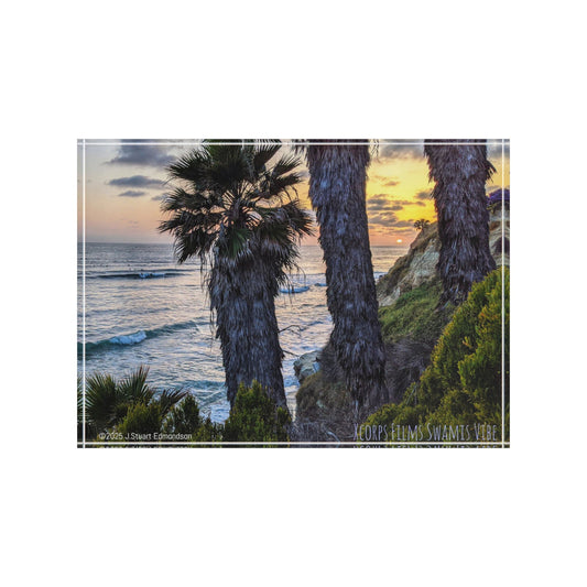 Swamis Vibe Surf and Sunsets Gallery Swamis Point Sunset #117 3D Photo Block Office Home Decor