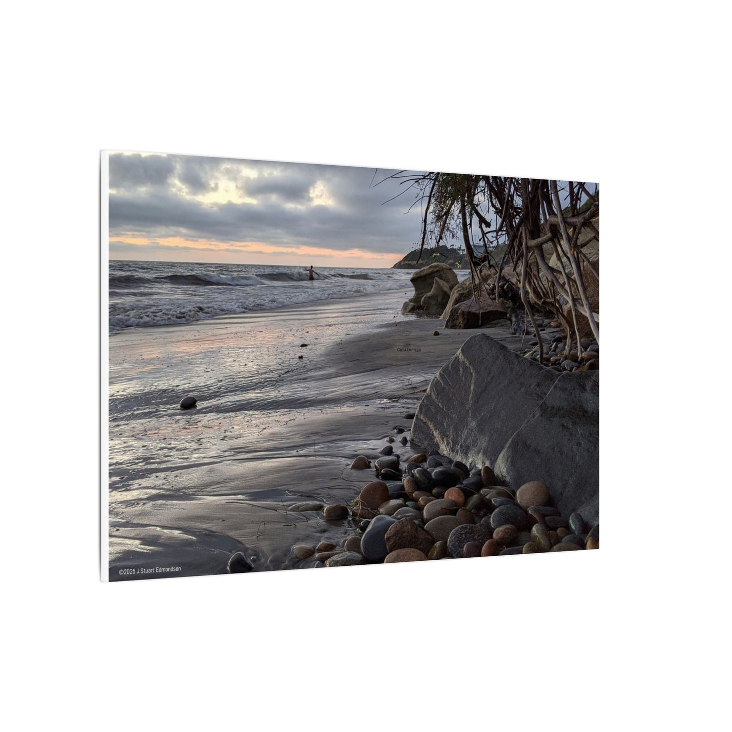 Swamis Vibe Encinitas California JSE Photography Canvas Print #1221 South Swamis Coastal Serenity Matte Canvas Print, Beach Decor, Ocean Wall Art, Nature Photography, Home Office Decoration