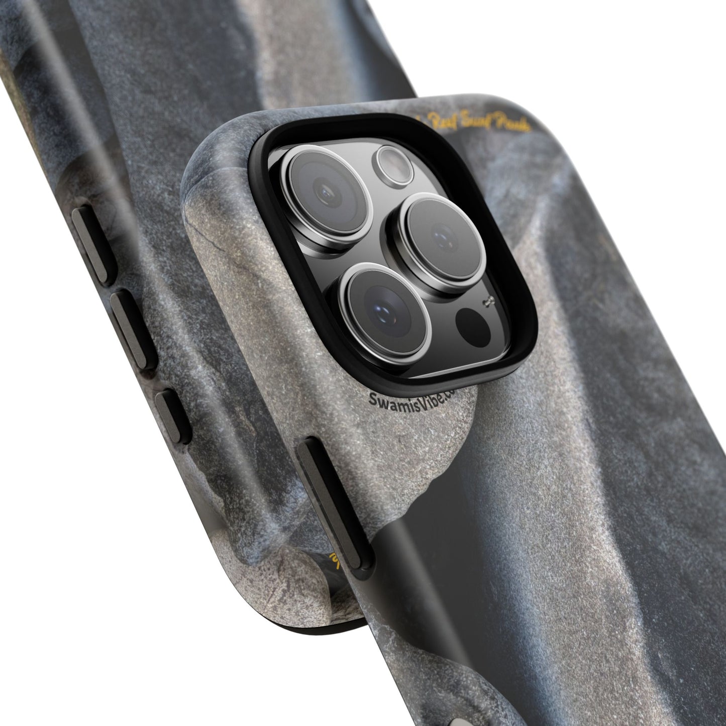 Swamis Vibe Encinitas California JSE Phone Case Designs #3. Swamis Beach Melted Rocks Durable Phone Case with Rock Design, Tough Cases for Outdoorsy Souls, Unique Gift for Nature Lovers, Perfect for Hiking and Adventure