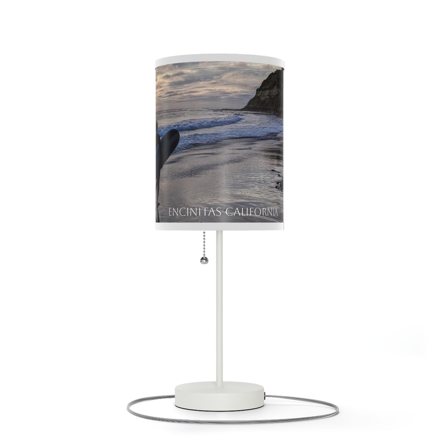 Swamis Vibe Beach Sunset Surfers #7. Desk Table Lamp Surf-Themed Table Lamp, Perfect for Beach Lovers, Coastal Decor, Home Lighting, Gift for Surfers, Nautical Room Accent