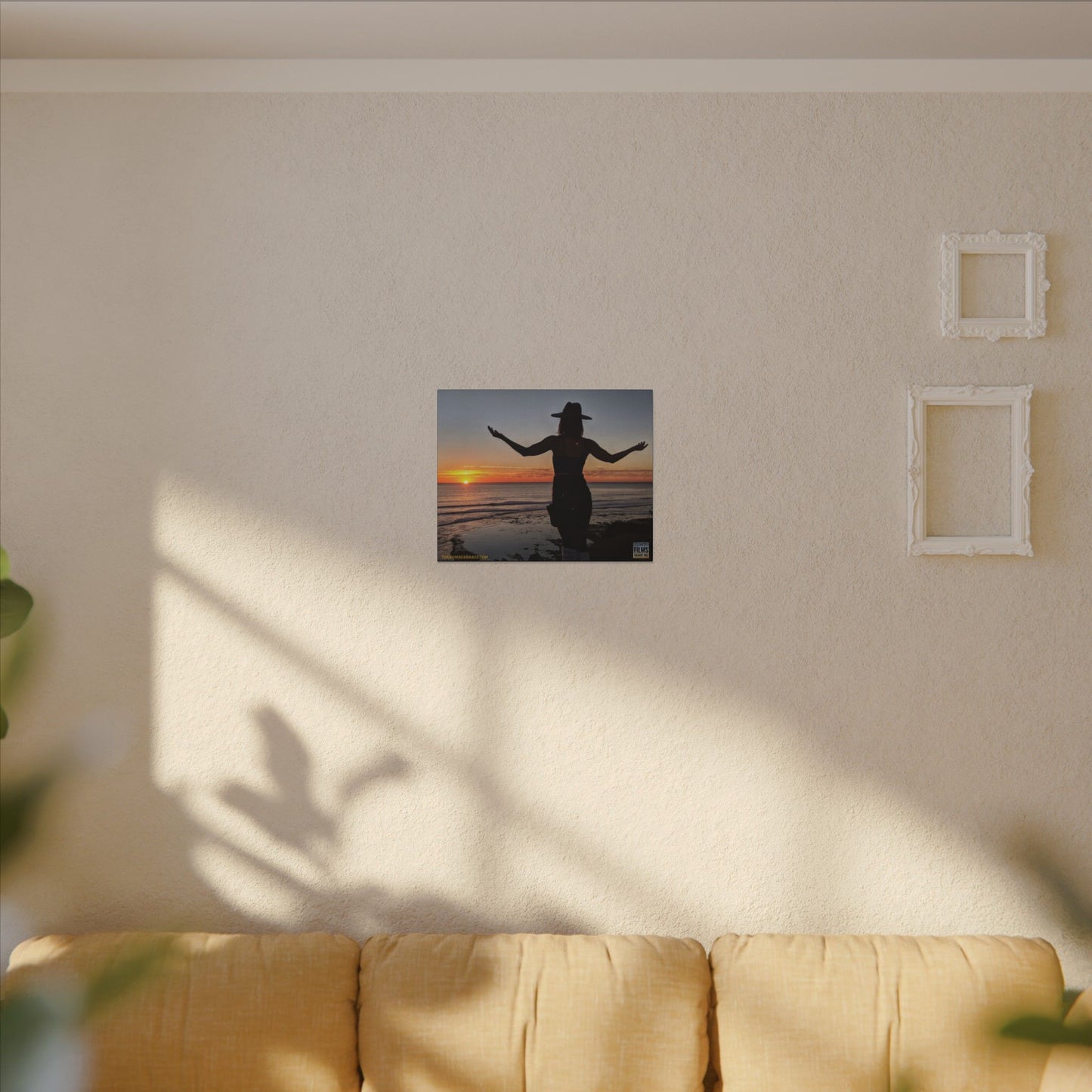 Swamis Vibe Encinitas California JSE Photograph #334 Swamis Sunset Tribute Wall Art, Matte Canvas Print, Beach Decor, Inspirational Home Decor, Gift for Nature Lovers, Relaxing Artwork