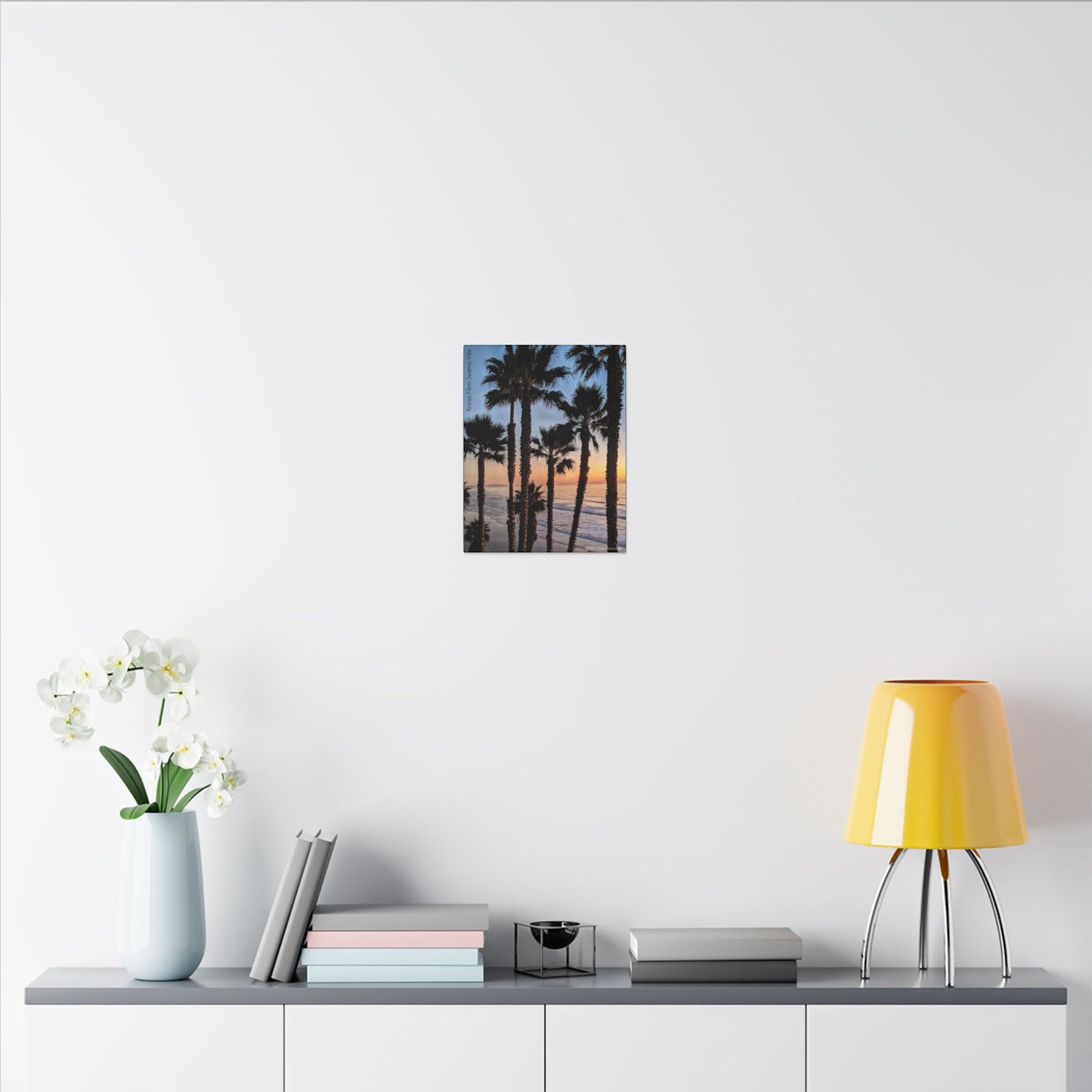 Swamis Vibe Encinitas California JSE Photograph #417 Swamis Park Palm Grove Coastal Sunset Canvas Print, Beach Wall Art, Home Decor, Coastal Decor, Ocean Landscape, Gift for Beach Lovers