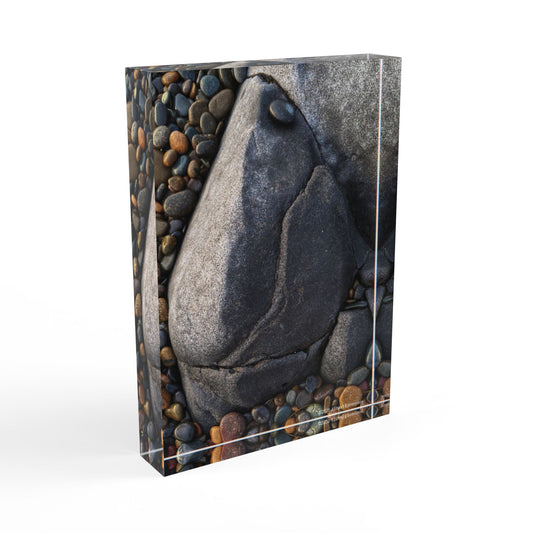 Swamis Vibe Surf and Sunsets Swamis Melted Rocks Abstraction Photo Block Display, Home Decor, Personalized Gift, Photography Stand, Modern Art Keepsake