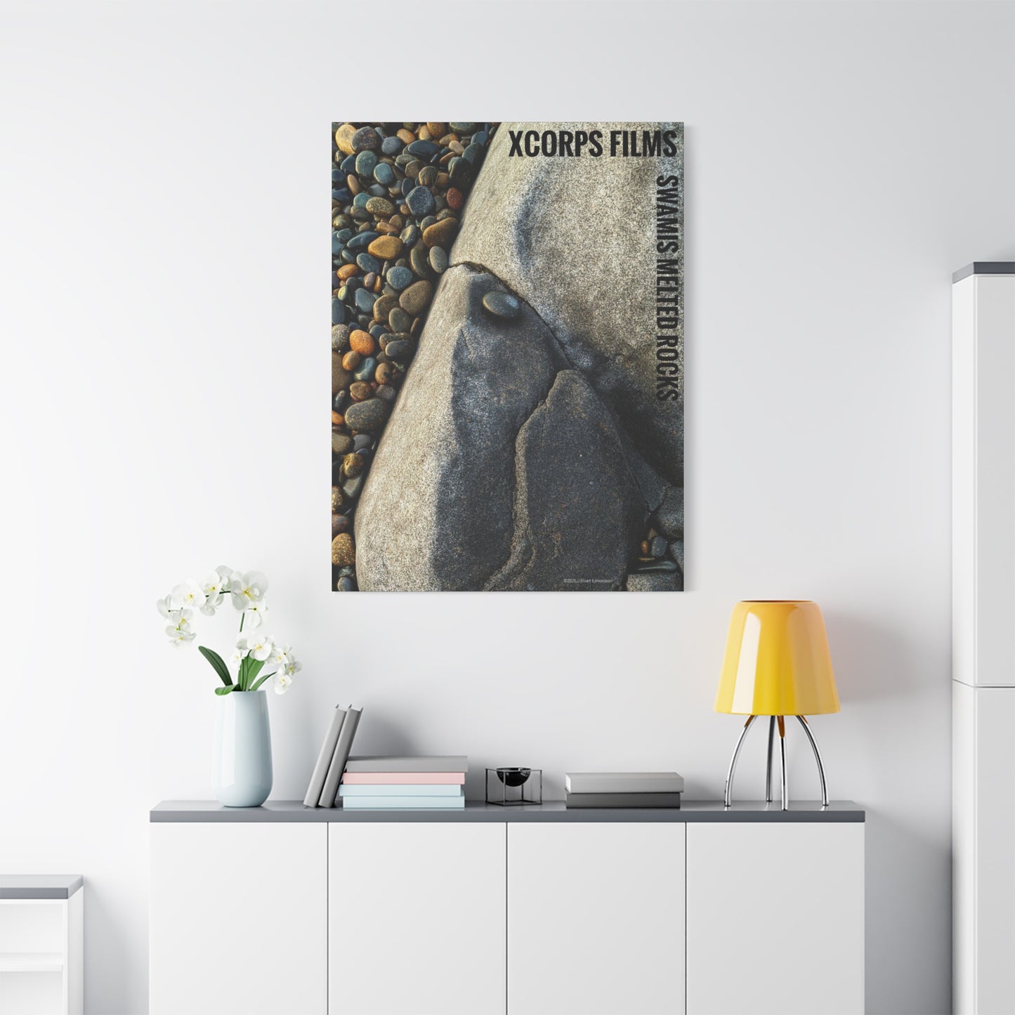 Swamis Vibe Encinitas California JSE Photograph #140 Swamis Melted Rocks Nature-Inspired Canvas Art Print, Home Decor, Wall Art, Gift Idea, Landscape Decor, Rock Design, Nature Lover's Art