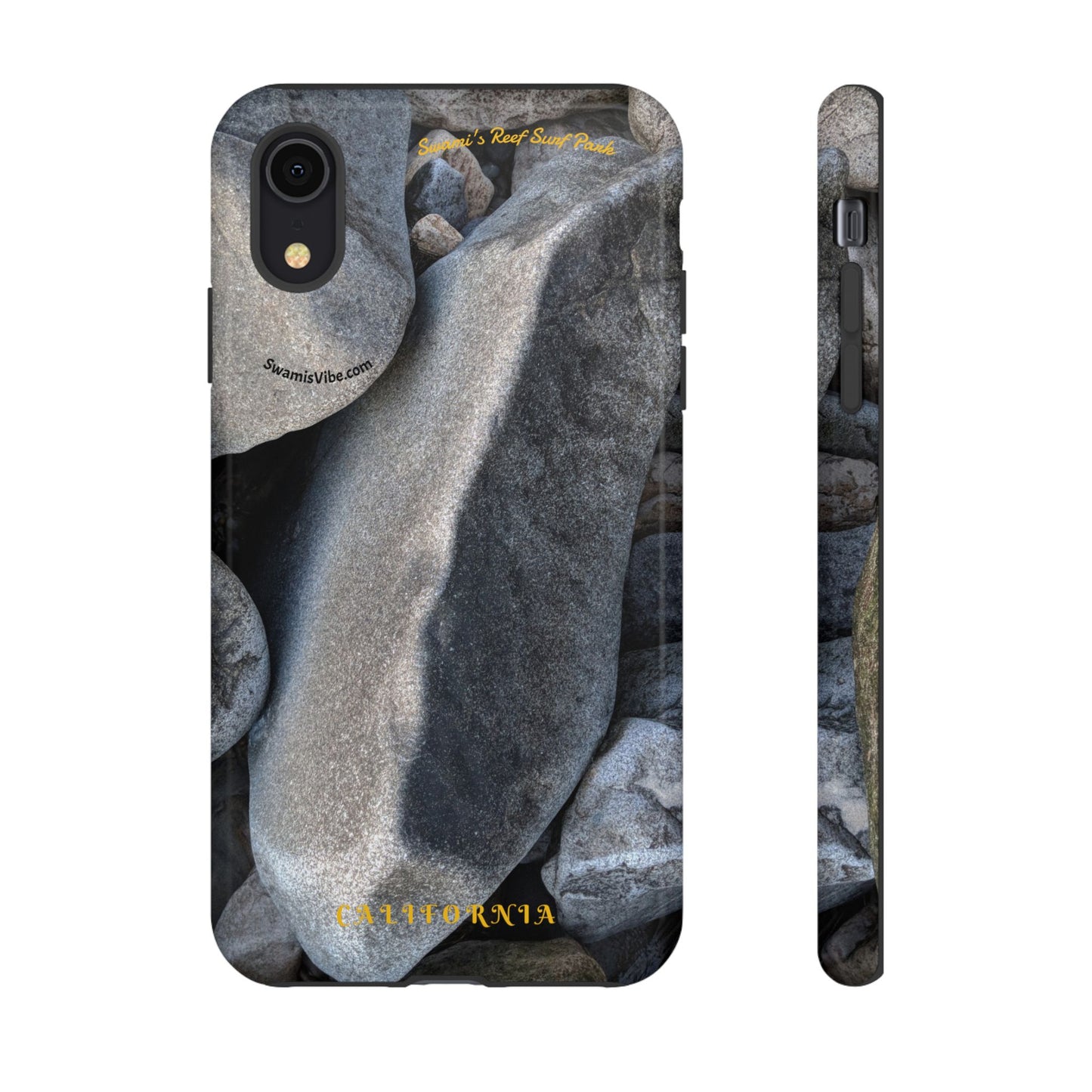 Swamis Vibe Encinitas California JSE Phone Case Designs #3. Swamis Beach Melted Rocks Durable Phone Case with Rock Design, Tough Cases for Outdoorsy Souls, Unique Gift for Nature Lovers, Perfect for Hiking and Adventure