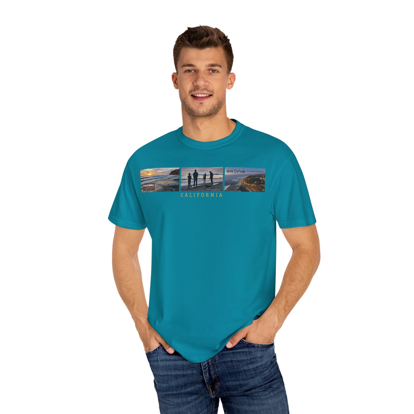 Swamis Vibe JSE Designs unisex garment-dyed t-shirt #151 Swamis Surf Park California Surfing T-Shirt, Beach Vibes Tee, Garment-Dyed Apparel, Unisex Summer Shirt, Gift for Surfers