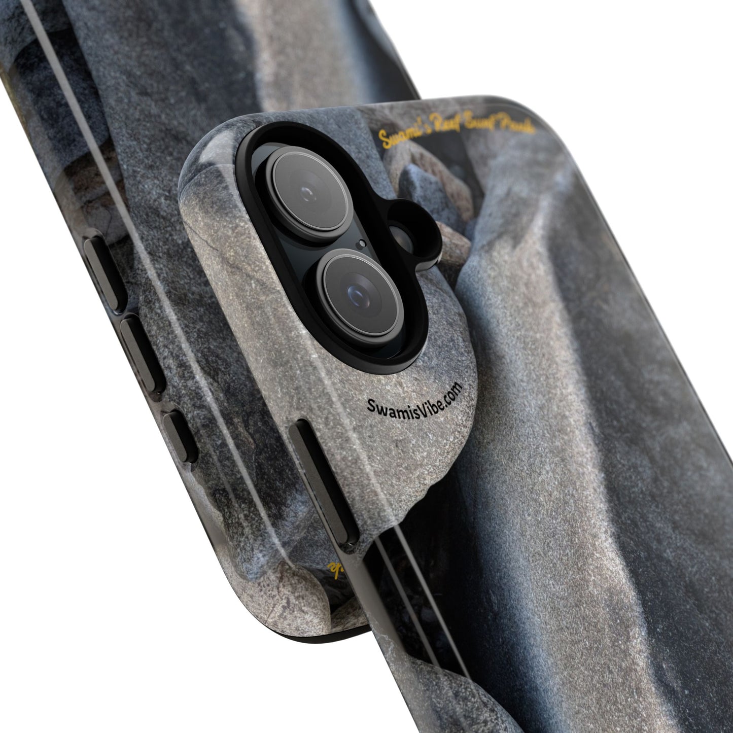 Swamis Vibe Encinitas California JSE Phone Case Designs #3. Swamis Beach Melted Rocks Durable Phone Case with Rock Design, Tough Cases for Outdoorsy Souls, Unique Gift for Nature Lovers, Perfect for Hiking and Adventure