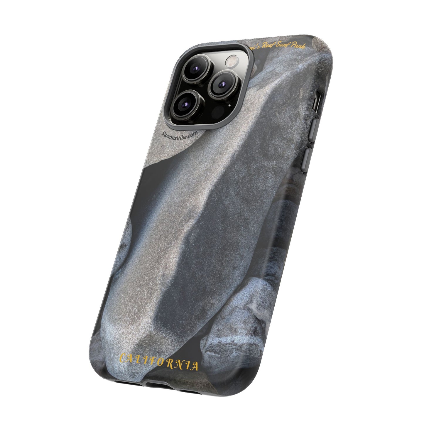 Swamis Vibe Encinitas California JSE Phone Case Designs #3. Swamis Beach Melted Rocks Durable Phone Case with Rock Design, Tough Cases for Outdoorsy Souls, Unique Gift for Nature Lovers, Perfect for Hiking and Adventure