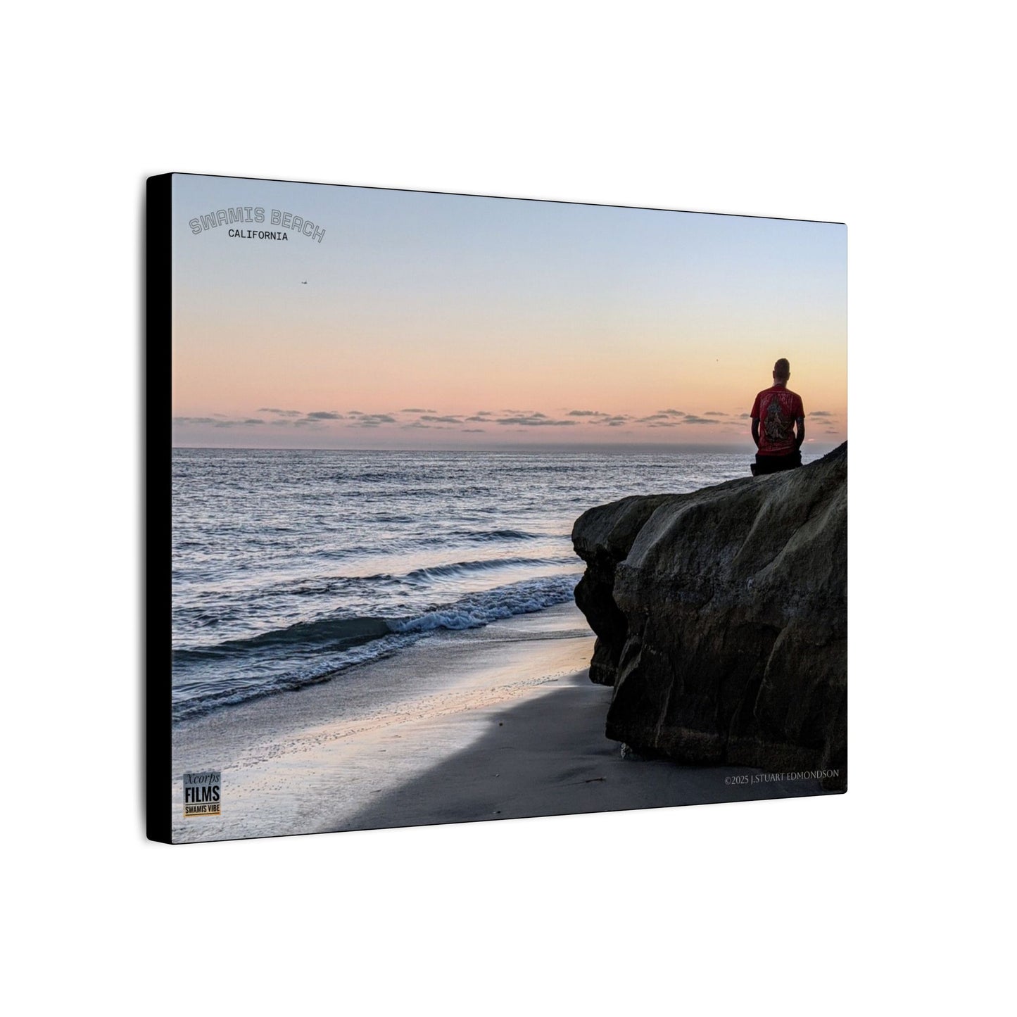 Swamis Vibe Encinitas California JSE Photograph #251 Meditation Serene Beach Canvas Print, Wall Decor, Coastal Art, Home Decor, Nature Wall Art, Perfect Gift for Ocean Lovers