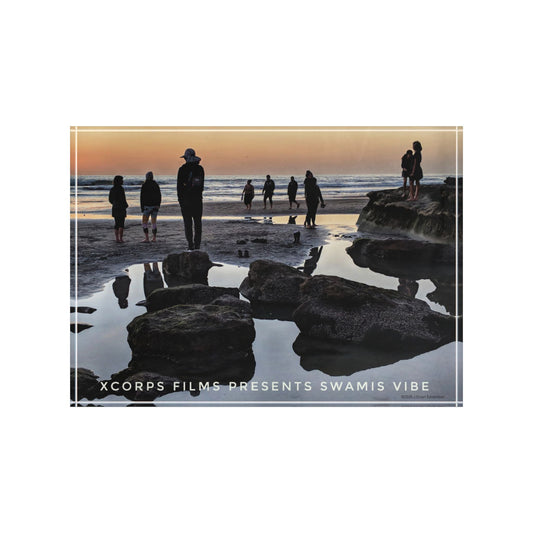 Swamis Vibe Surf and Sunsets 3D Photo Blocks Low Tide Silhouettes #1146 Custom Photo Block Display, Beach Vibe Decor, Gift for Ocean Lovers, Home Office Wall Art