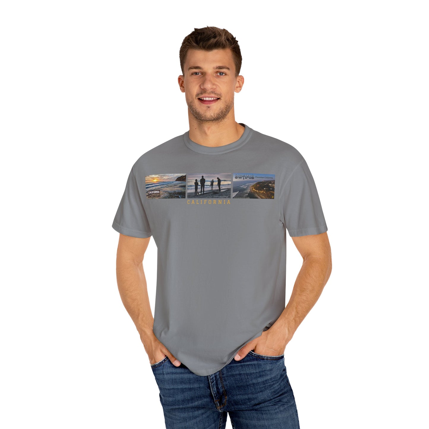 Swamis Vibe JSE Designs unisex garment-dyed t-shirt #151 Swamis Surf Park California Surfing T-Shirt, Beach Vibes Tee, Garment-Dyed Apparel, Unisex Summer Shirt, Gift for Surfers