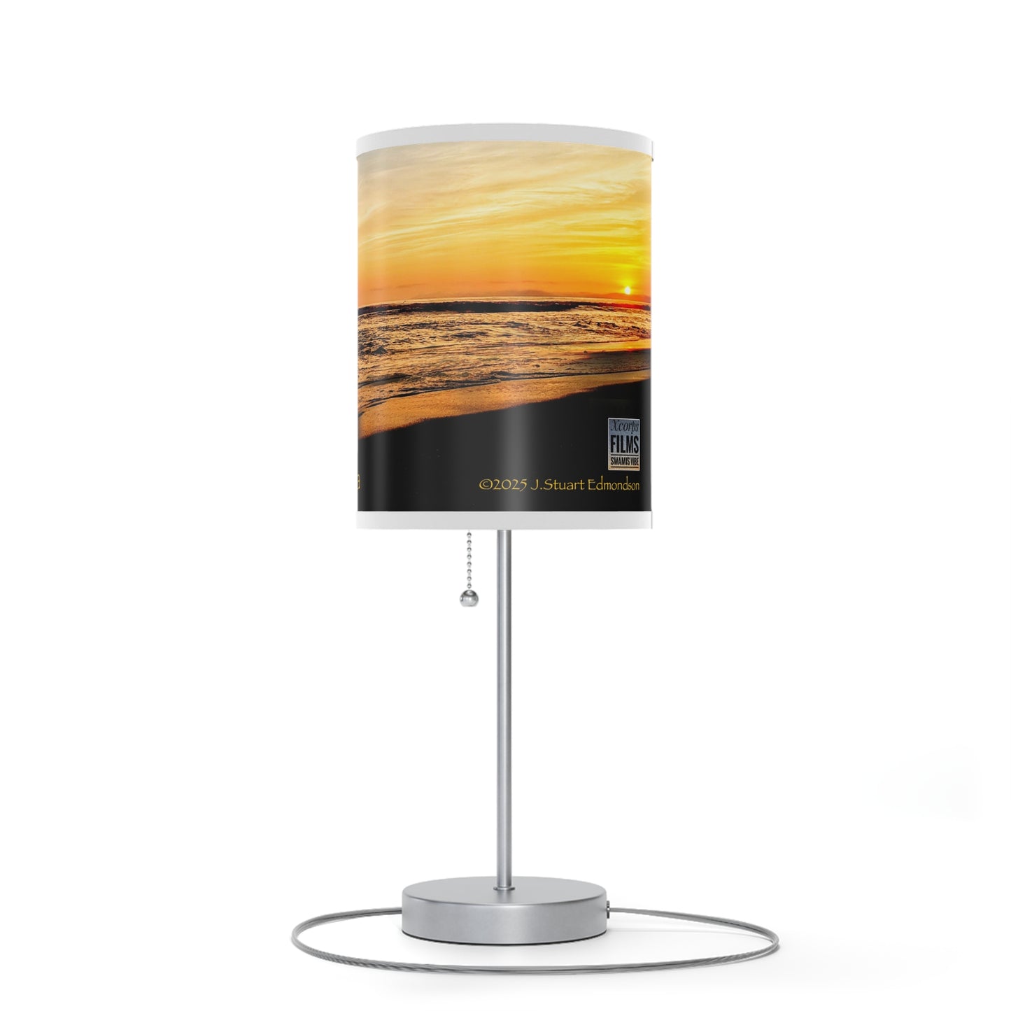 Swamis Vibe Encinitas California Beach Sunset Surfer Desk Lamp #6 Desk Table Lamp Surf themed Table Lamp, Perfect for Beach Lovers, Coastal Decor, Home Lighting, Gift for Surfers, Nautical Room Accent