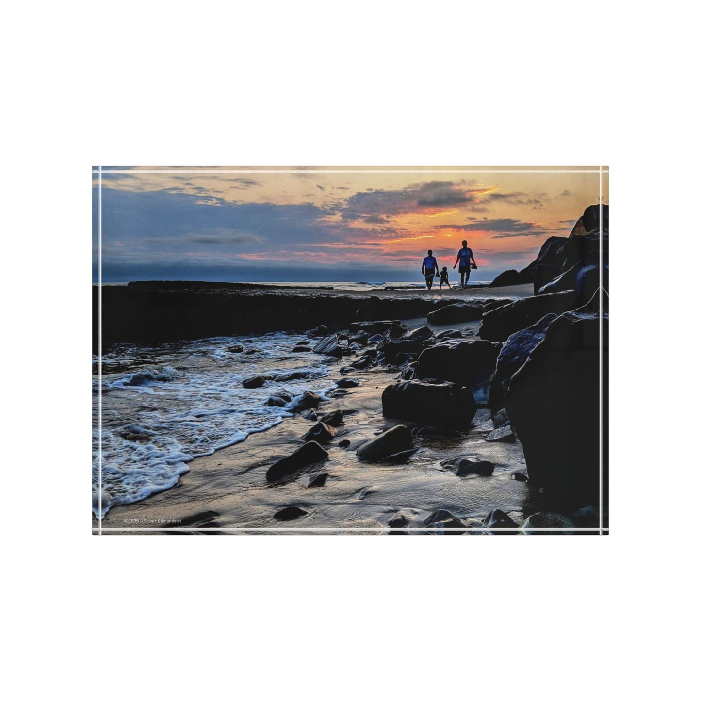 Swamis Vibe Surf and Sunsets Swamis Reef Low Tide Beach Walkers Custom Photo Display, Coastal Wall Art, Memory Decor for Home, Unique Gift Idea