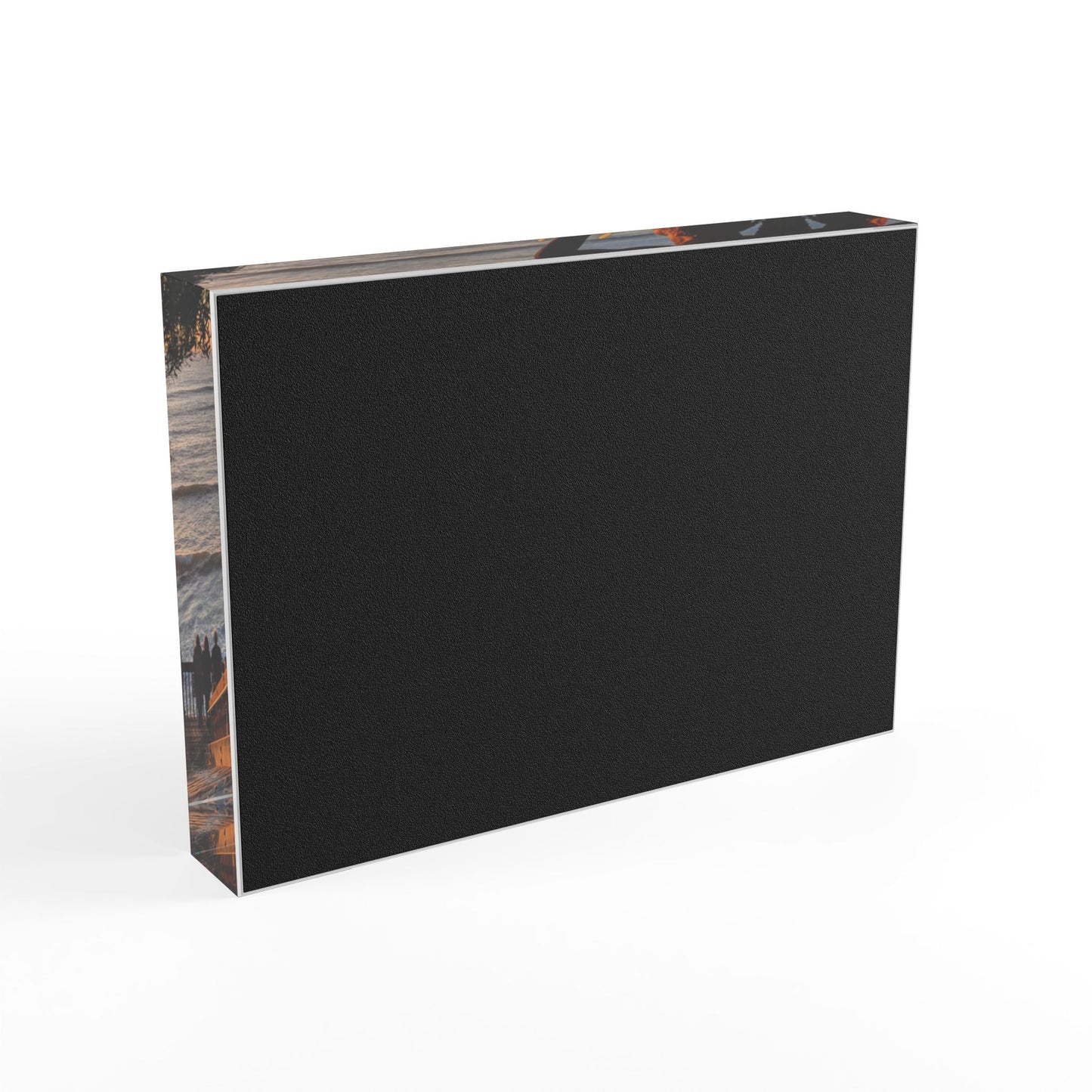 Swamis Vibe Surf and Sunsets Swamis Beach Stairs #308 Sunset Surf Photo Block - Beach Decor, Gift for Surfers, Memory Keepsake, Home or Office Accent, Coastal Wall Art