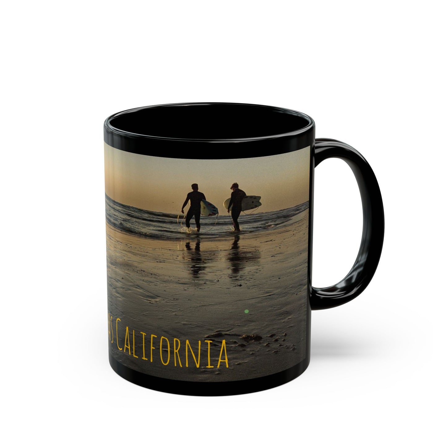 Swamis Vibe Encinitas California JSE Designs Swamis Vibe Ceramic Mug #2. Beach Vibes Coffee Mug - Encinitas California, Surfing Gift, Ocean Lover, Summer Memories, Travel Keepsake