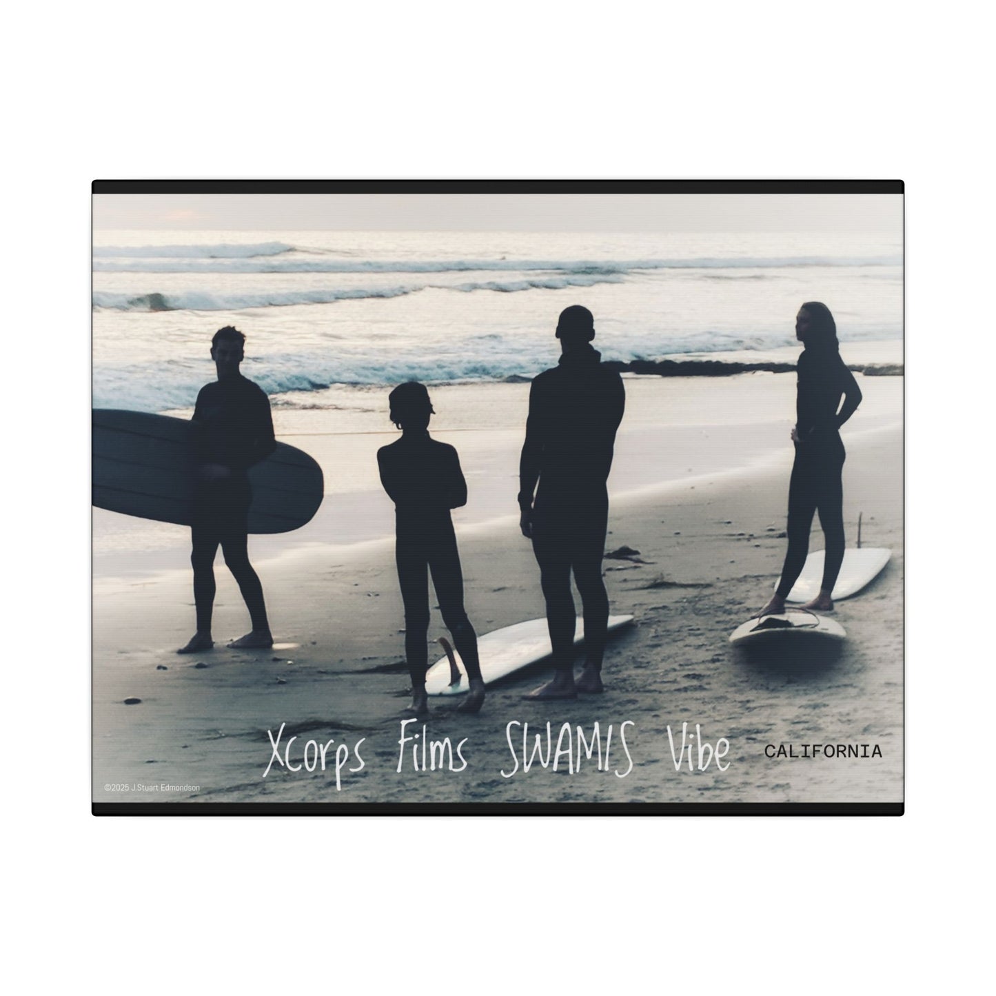 Swamis Vibe Encinitas California JSE Photograph #1213 Swamis Reef Surfers Wall Art, Coastal Decor, Matte Canvas Print, Beach Vibe Art, Home Decor for Surfers, Ocean Lover Gift