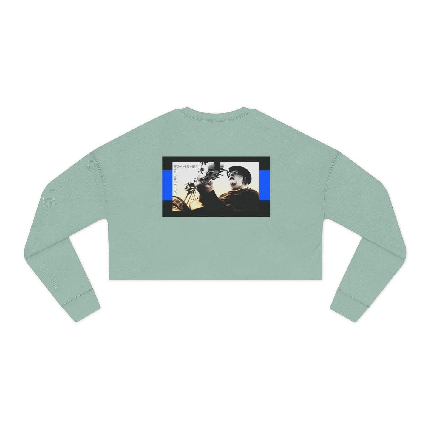 Swamis Vibe Cropped Sweatshirt — California Music Surf Sunset Design