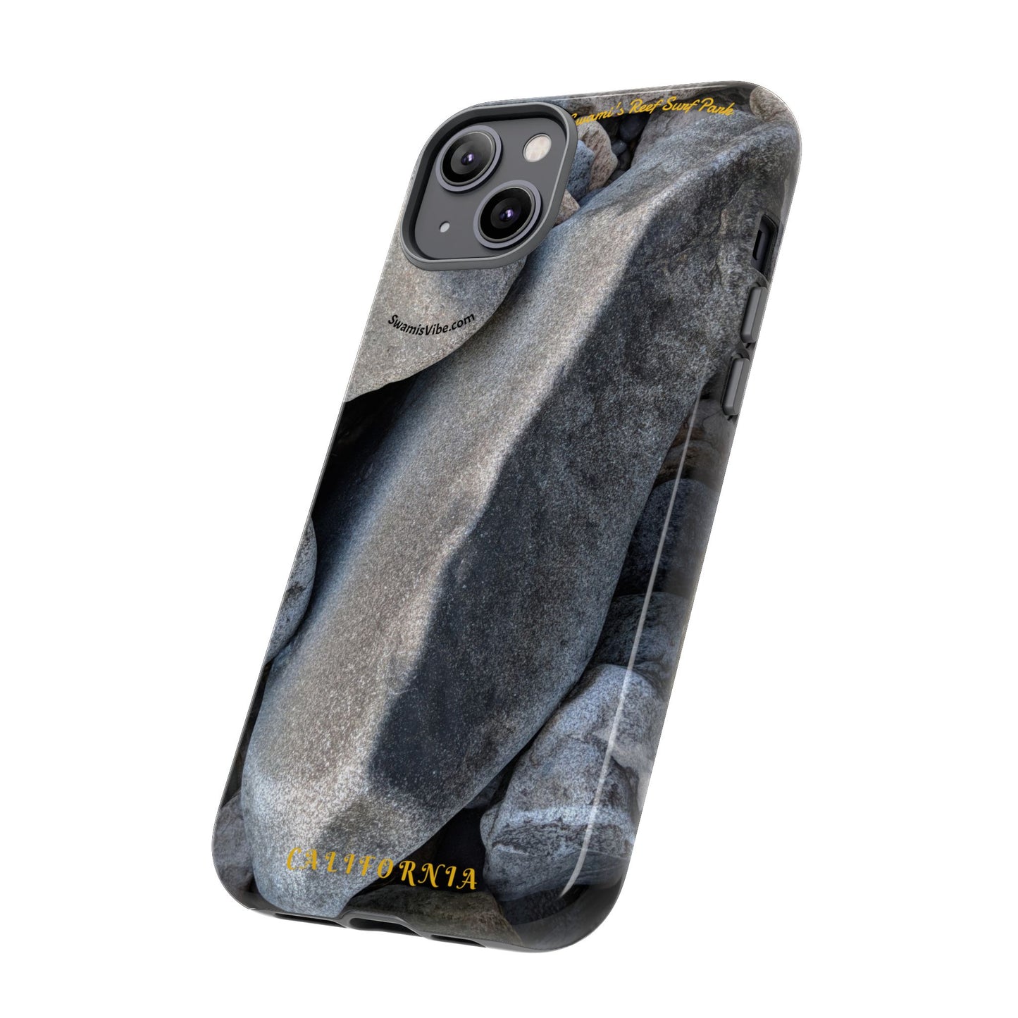 Swamis Vibe Encinitas California JSE Phone Case Designs #3. Swamis Beach Melted Rocks Durable Phone Case with Rock Design, Tough Cases for Outdoorsy Souls, Unique Gift for Nature Lovers, Perfect for Hiking and Adventure