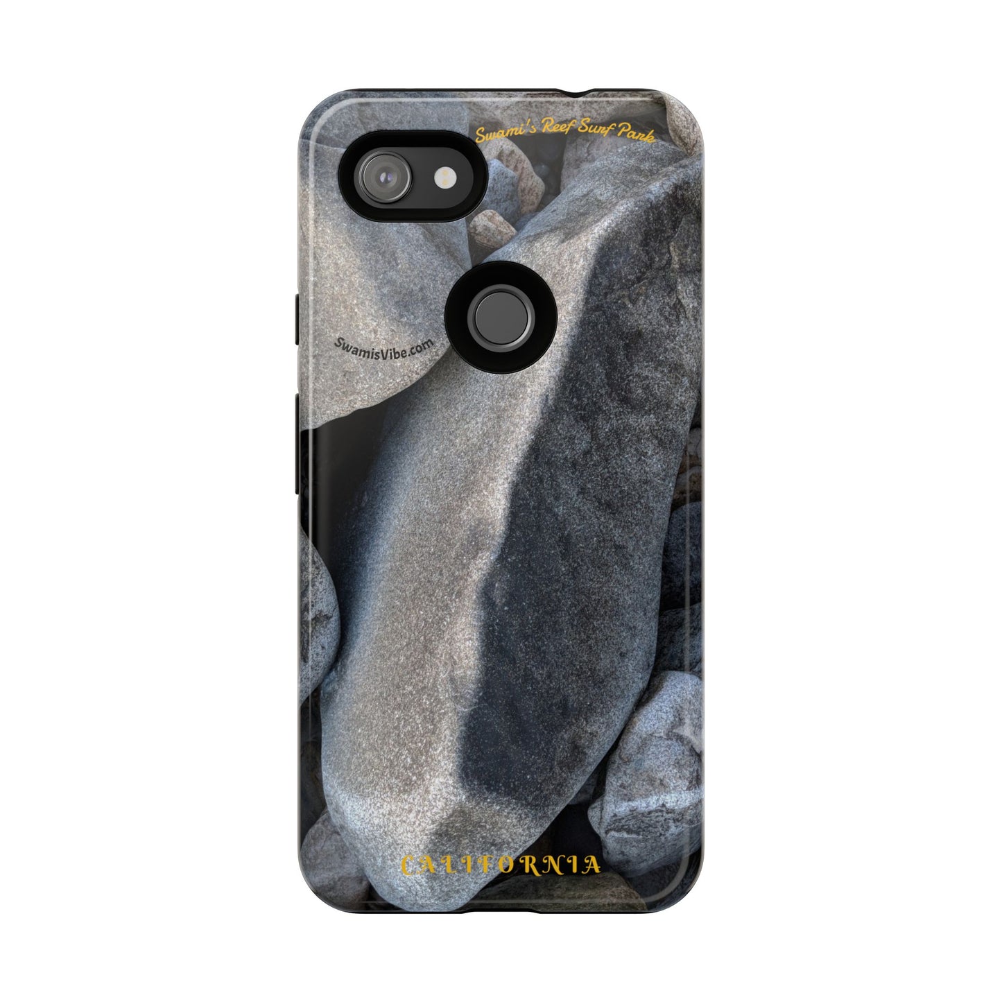 Swamis Vibe Encinitas California JSE Phone Case Designs #3. Swamis Beach Melted Rocks Durable Phone Case with Rock Design, Tough Cases for Outdoorsy Souls, Unique Gift for Nature Lovers, Perfect for Hiking and Adventure