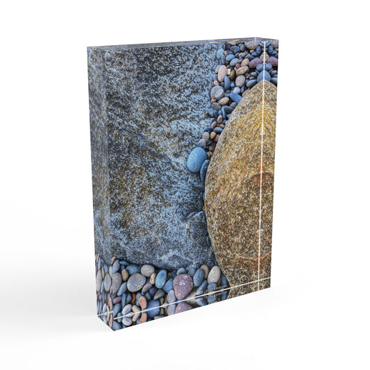 Swamis Vibe Surf and Sunsets Gallery Presents 3D Photo Block Beach Rock Abstracts #233 Natural Stone Photo Block Decor, Home Decor, Gift for Nature Lovers, Unique Wall Art, Stone Photography Display