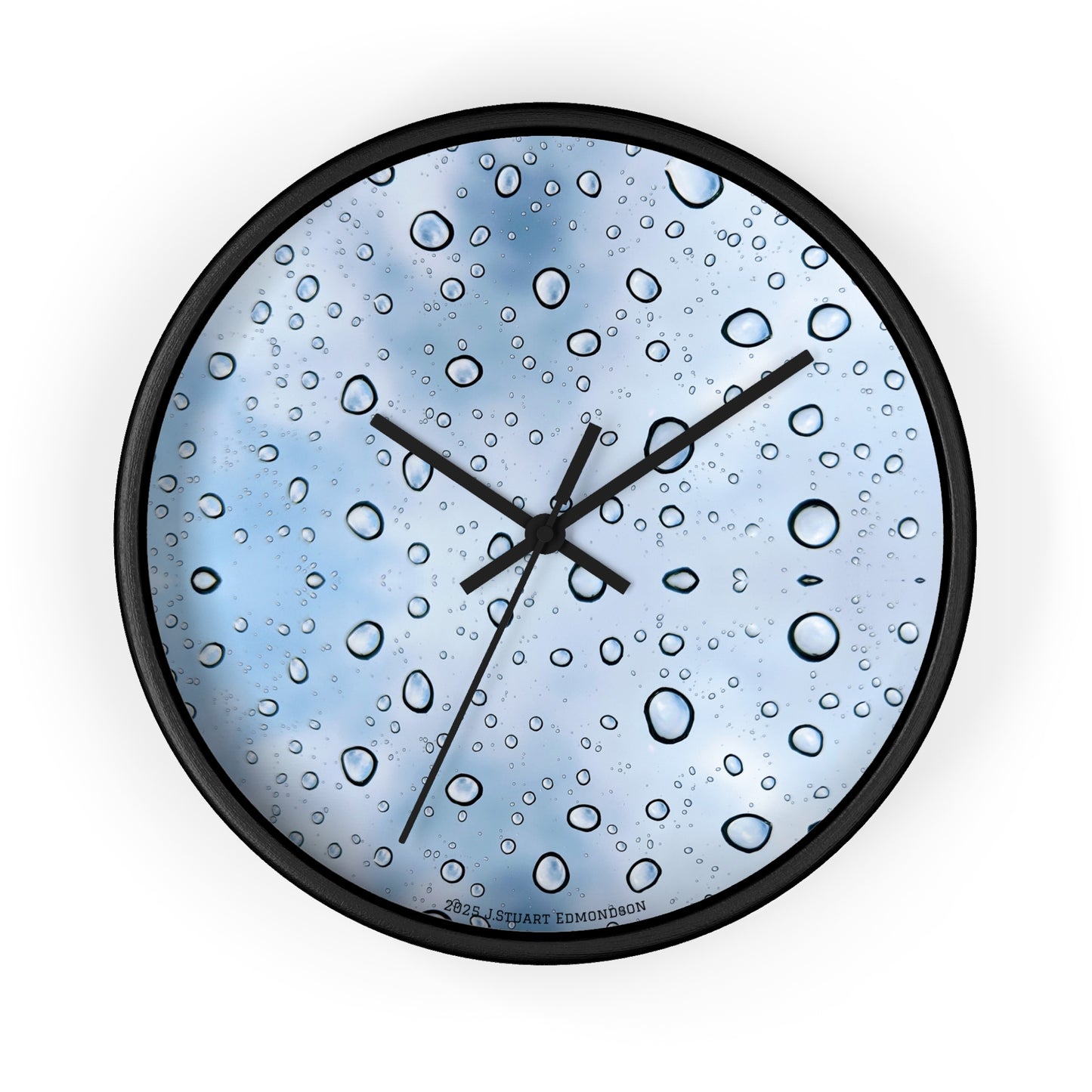 Swamis Vibe Encinitas California JSE Designs #1. Raindrops Wall Clock Swamis Surf Park