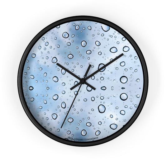 Swamis Vibe Encinitas California JSE Designs #1. Raindrops Wall Clock Swamis Surf Park