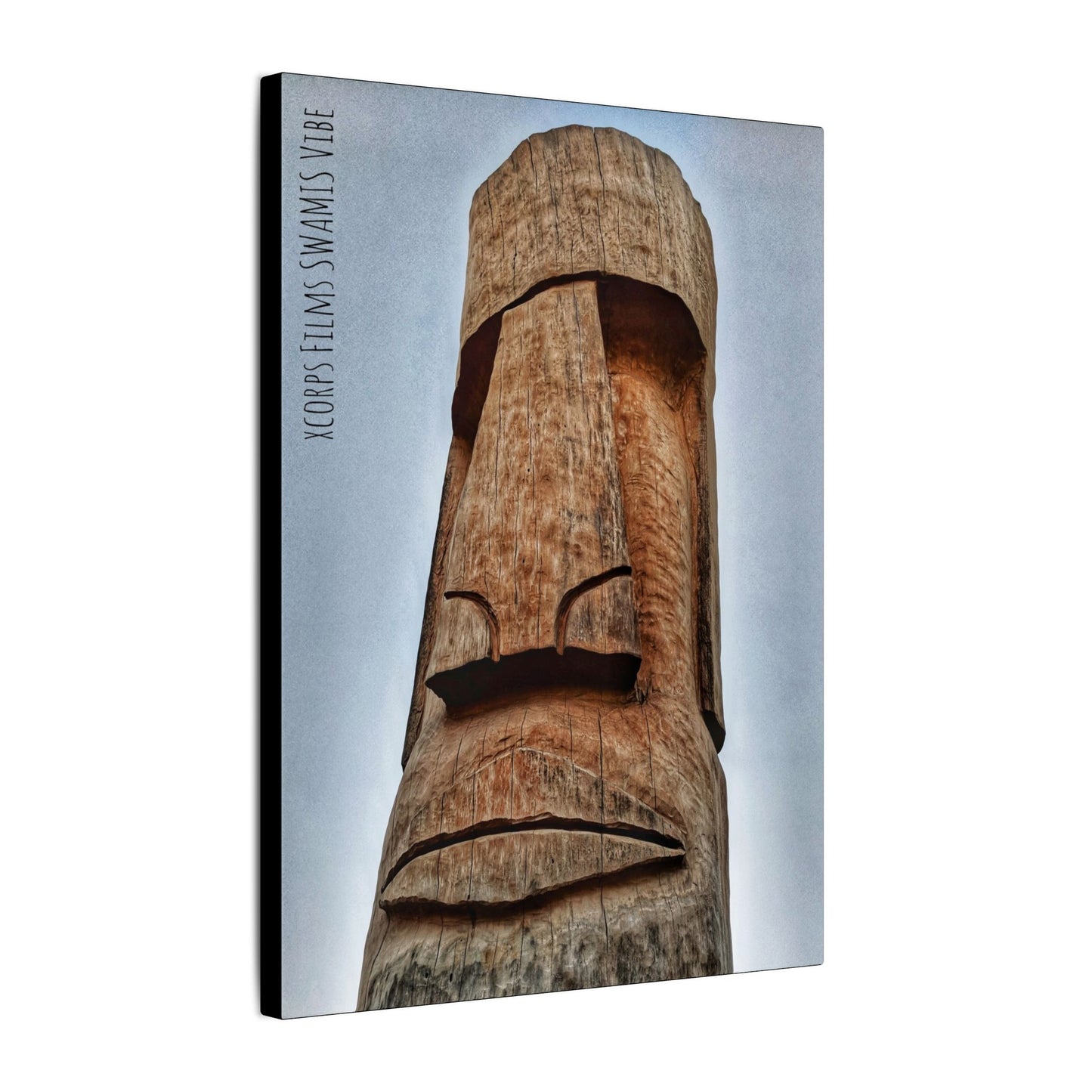 Swamis Vibe Surf Park Encinitas California JSE Photograph #500 Swamis Tiki Head Moai Statue Canvas Art Print, Wall Decor for Home, Unique Gift, Housewarming Decor, Cultural Artwork, Artistic Decor
