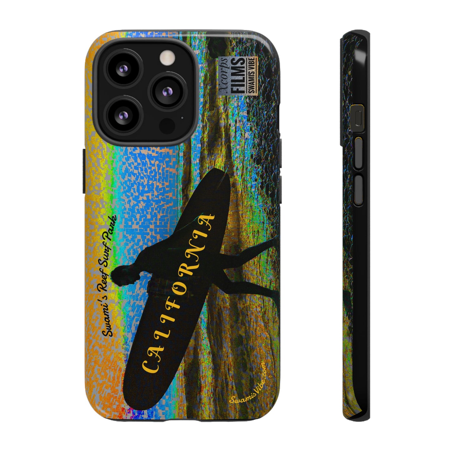 Swamis Vibe Encinitas California JSE Phone Case Designs #1 Swamis Beach Vibe California Surf Phone Case, Tropical Vibes, Ideal for Beach Lovers, Unique Gift for Summer, Vacation Accessories, Trendy Style