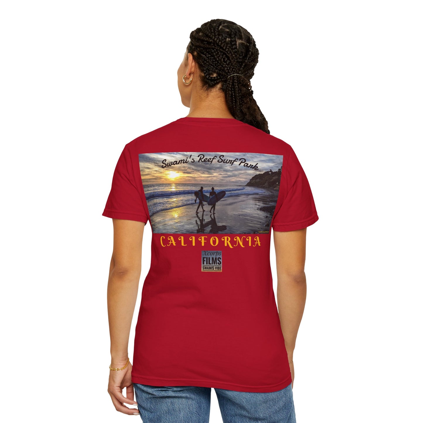 Swamis Vibe Encinitas California JSE Designs #418 Swamis Vibe Film Unisex Tee Shirt Beach Lover Gift, Vacation Wear, Surf Style Tee, Summer Adventure Apparel, Coastal Vibes Tee