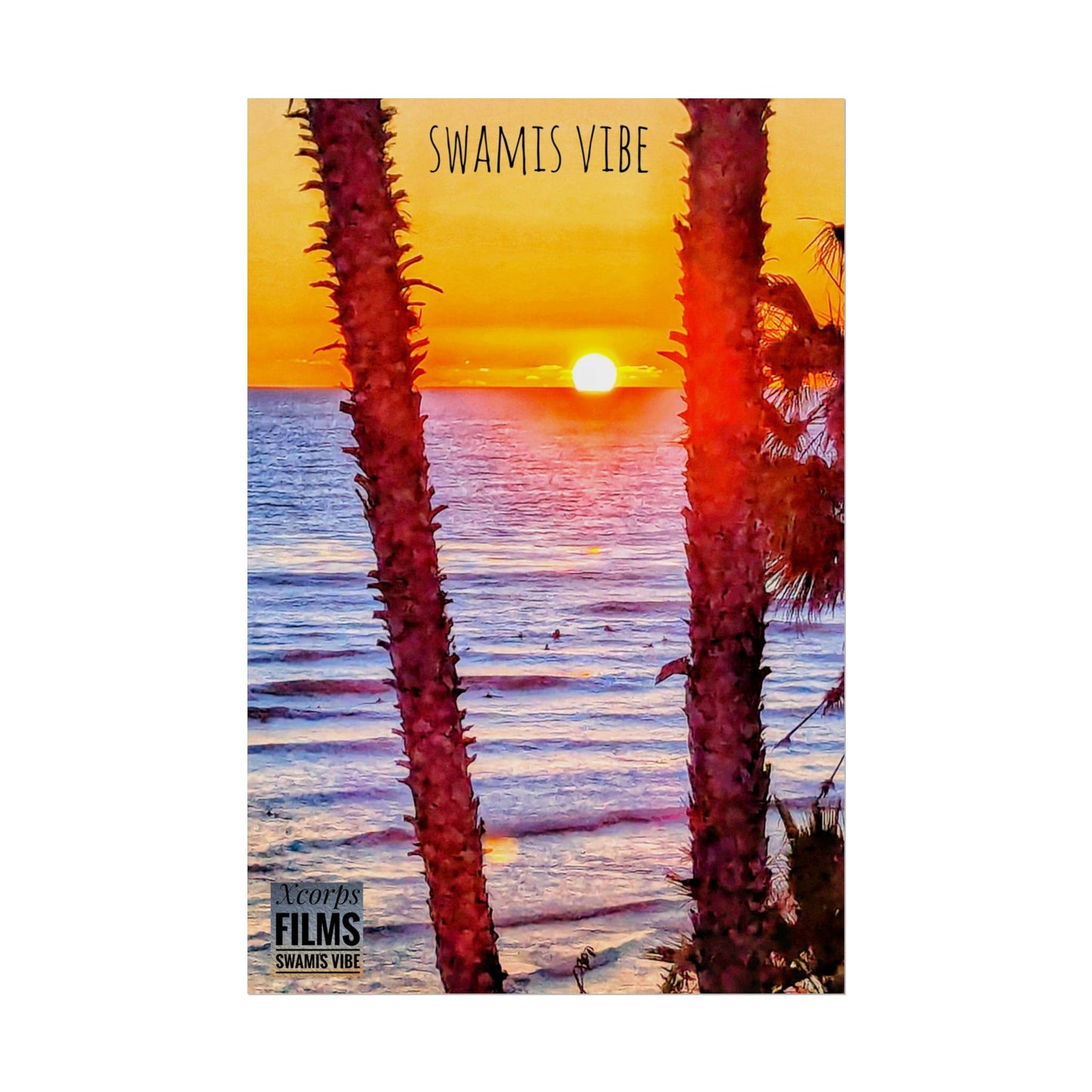 Swamis Sunset Poster – Swamis Vibe Film Sunset Wall Art 20x30 Poster