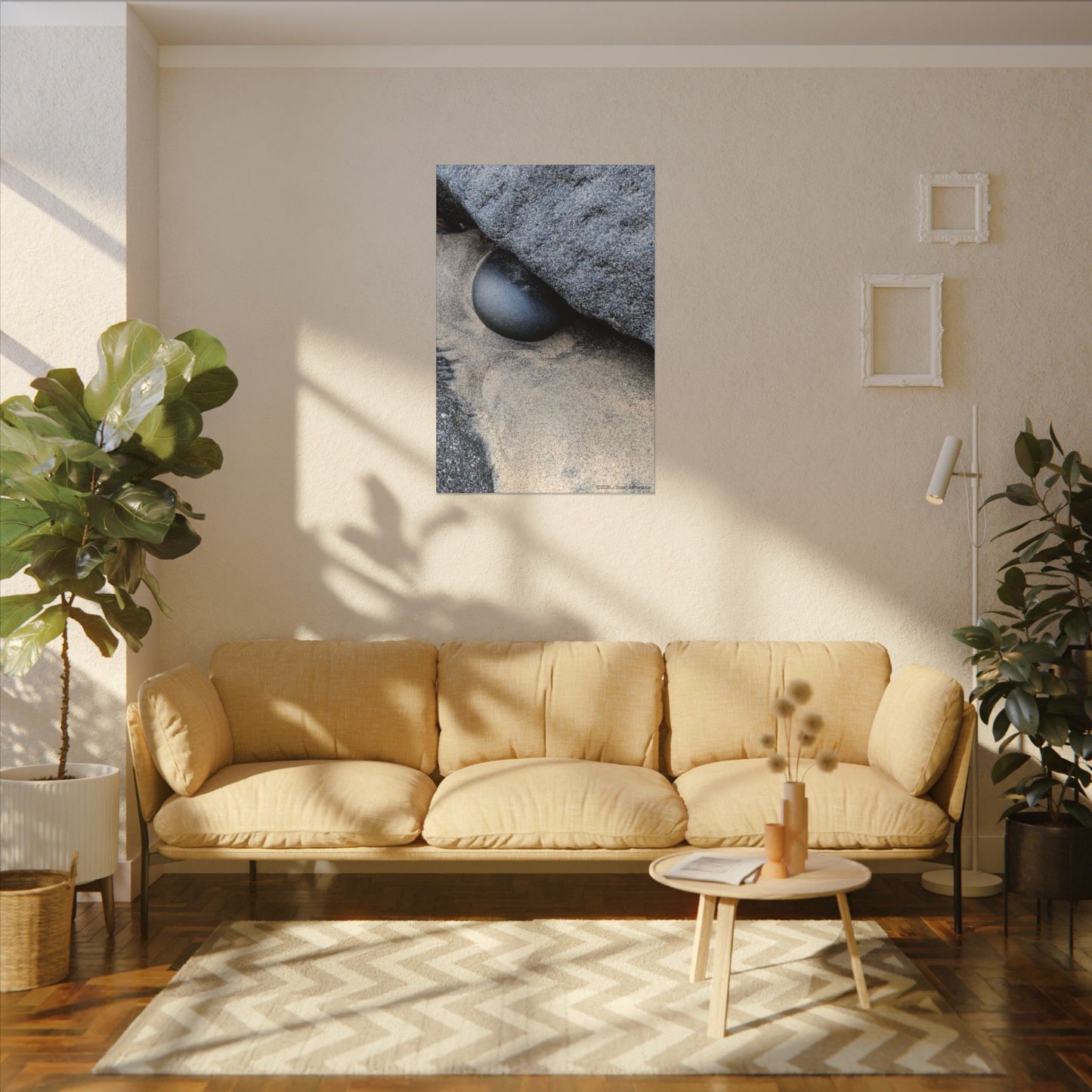 Swamis Vibe Encinitas California JSE Photograph #238 Swamis Rock Abstractions - The Dragons Eye Nature Canvas Art Print, Modern Home Decor, Wall Art, Gift for Nature Lovers, Elegant Room Decoration, Unique Artwork