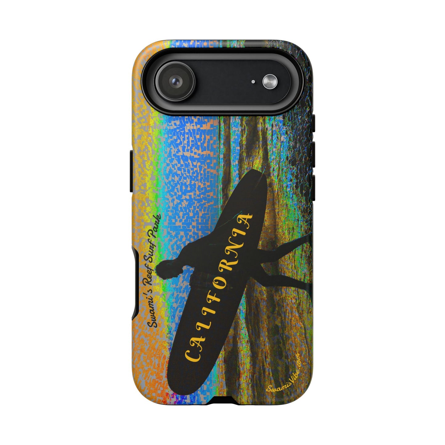 Swamis Vibe Encinitas California JSE Phone Case Designs #1 Swamis Beach Vibe California Surf Phone Case, Tropical Vibes, Ideal for Beach Lovers, Unique Gift for Summer, Vacation Accessories, Trendy Style