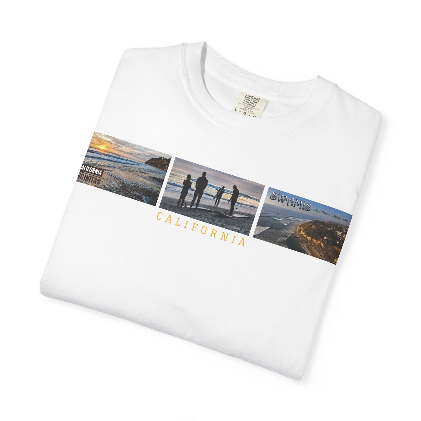 Swamis Vibe JSE Designs unisex garment-dyed t-shirt #151 Swamis Surf Park California Surfing T-Shirt, Beach Vibes Tee, Garment-Dyed Apparel, Unisex Summer Shirt, Gift for Surfers