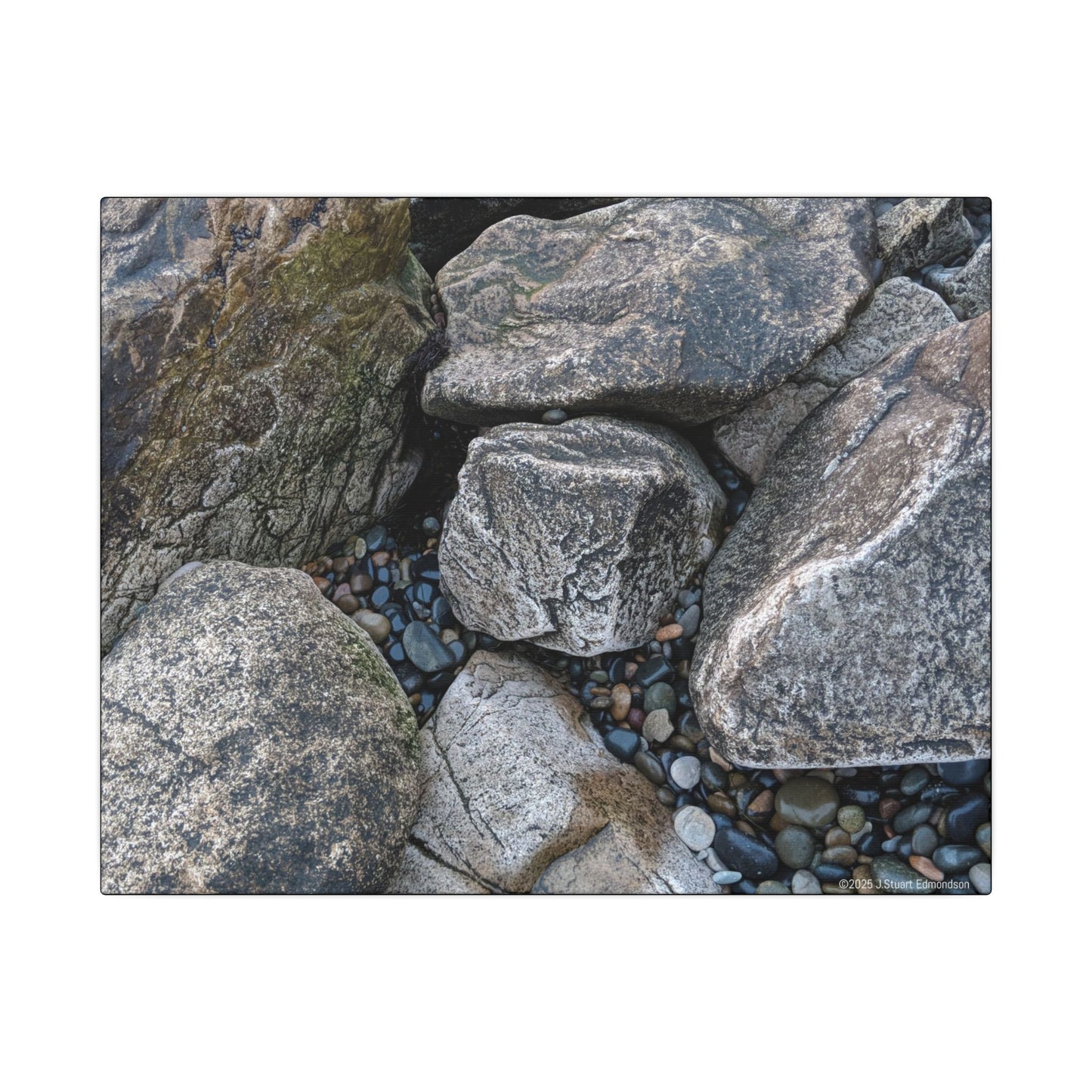 Swamis Vibe Encinitas California JSE Photograph #125 Swamis Melted Rocks Natural Rock Texture Canvas Wall Art, Home Decor, Rustic Wall Art, Office Decor, Nature Lover Gift, Earthy Decor