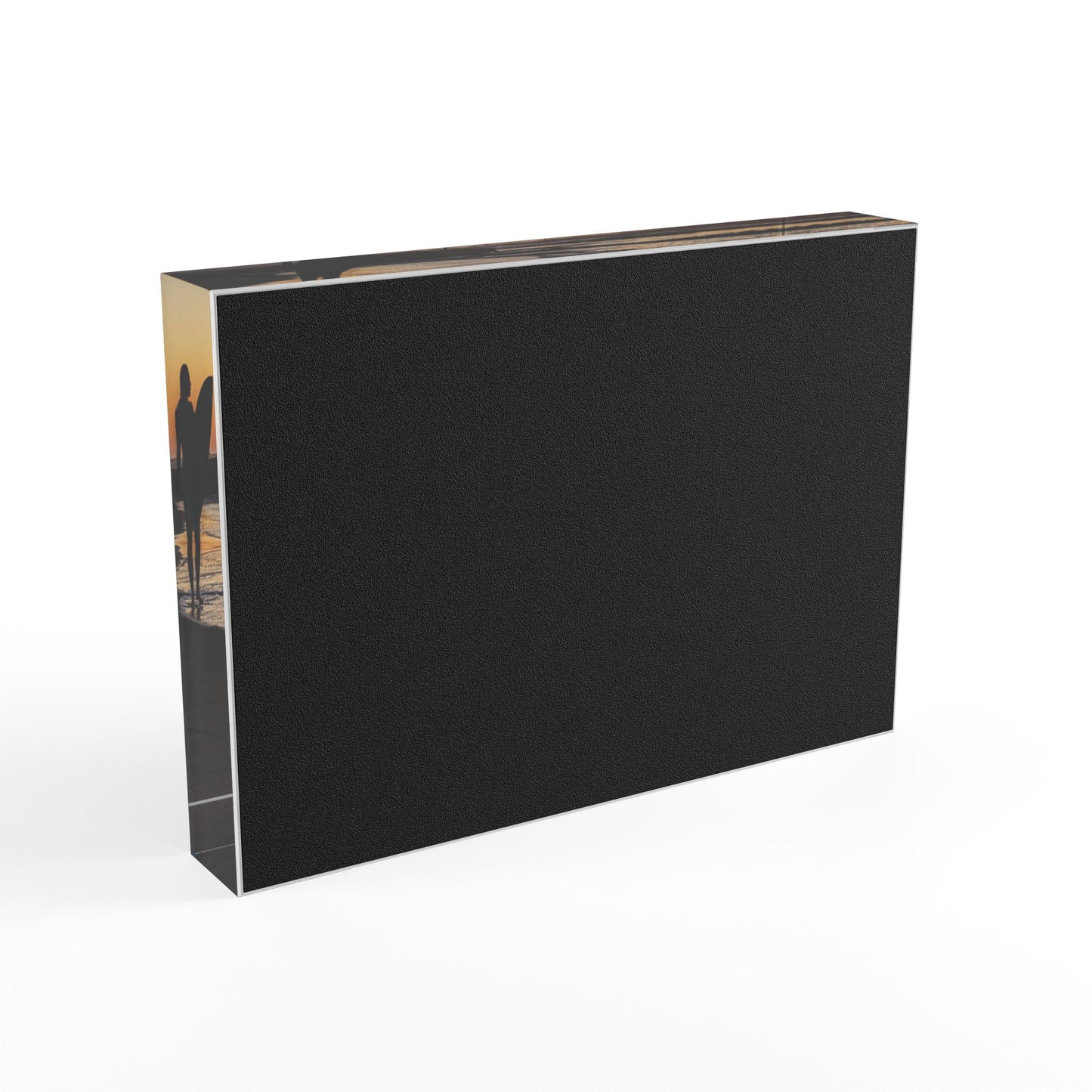 Swamis Vibe Surf and Sunsets Swamis Surfer Girl Sunset Surf Photo Block - Coastal Decor, Surfing Gift, Beach Art, Personalized Home Accent, Wall Display