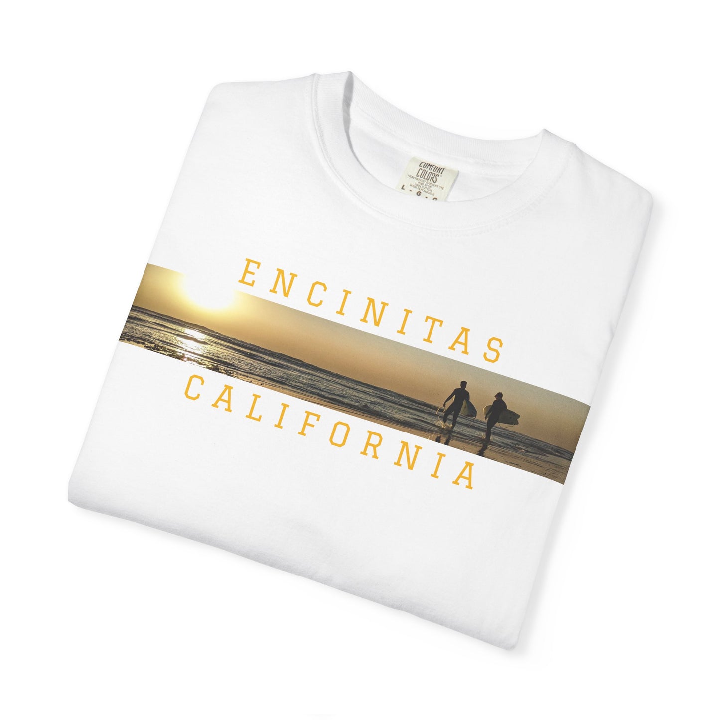 Swamis Vibe Encinitas California JSE Designs #517 Swamis Vibe Surf Film Unisex Tee Shirt, Summer Clothing, Gift for Surfers, Unisex Beach Tee, Casual Wear, Vacation Shirt, Encinitas Style