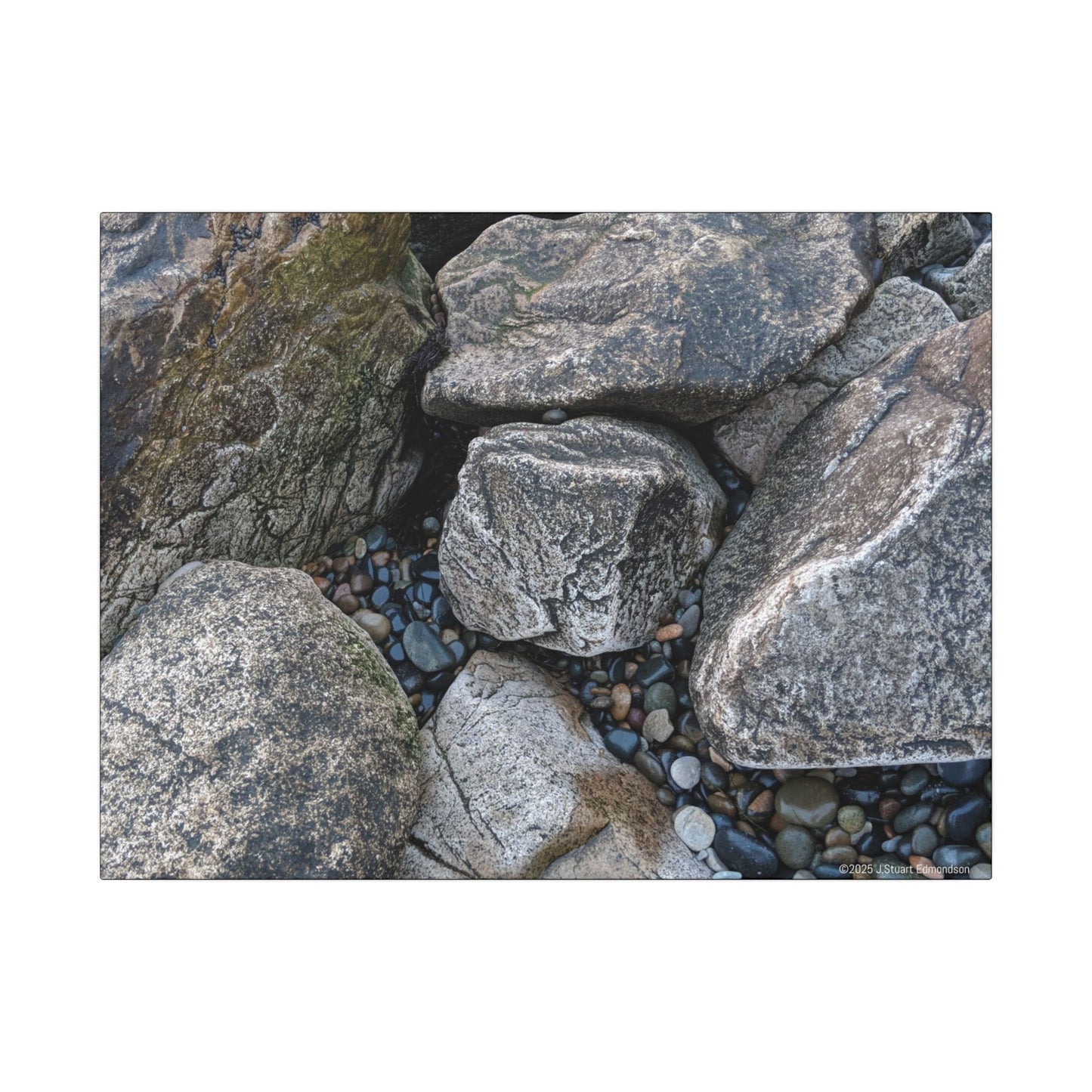 Swamis Vibe Encinitas California JSE Photograph #125 Swamis Melted Rocks Natural Rock Texture Canvas Wall Art, Home Decor, Rustic Wall Art, Office Decor, Nature Lover Gift, Earthy Decor